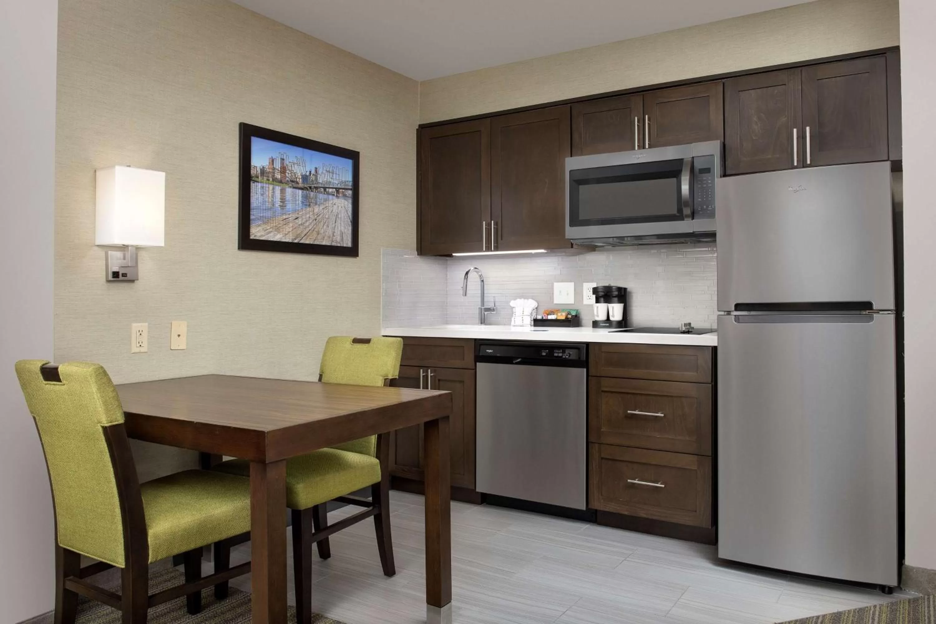 Kitchen or kitchenette in Homewood Suites Hillsboro Beaverton