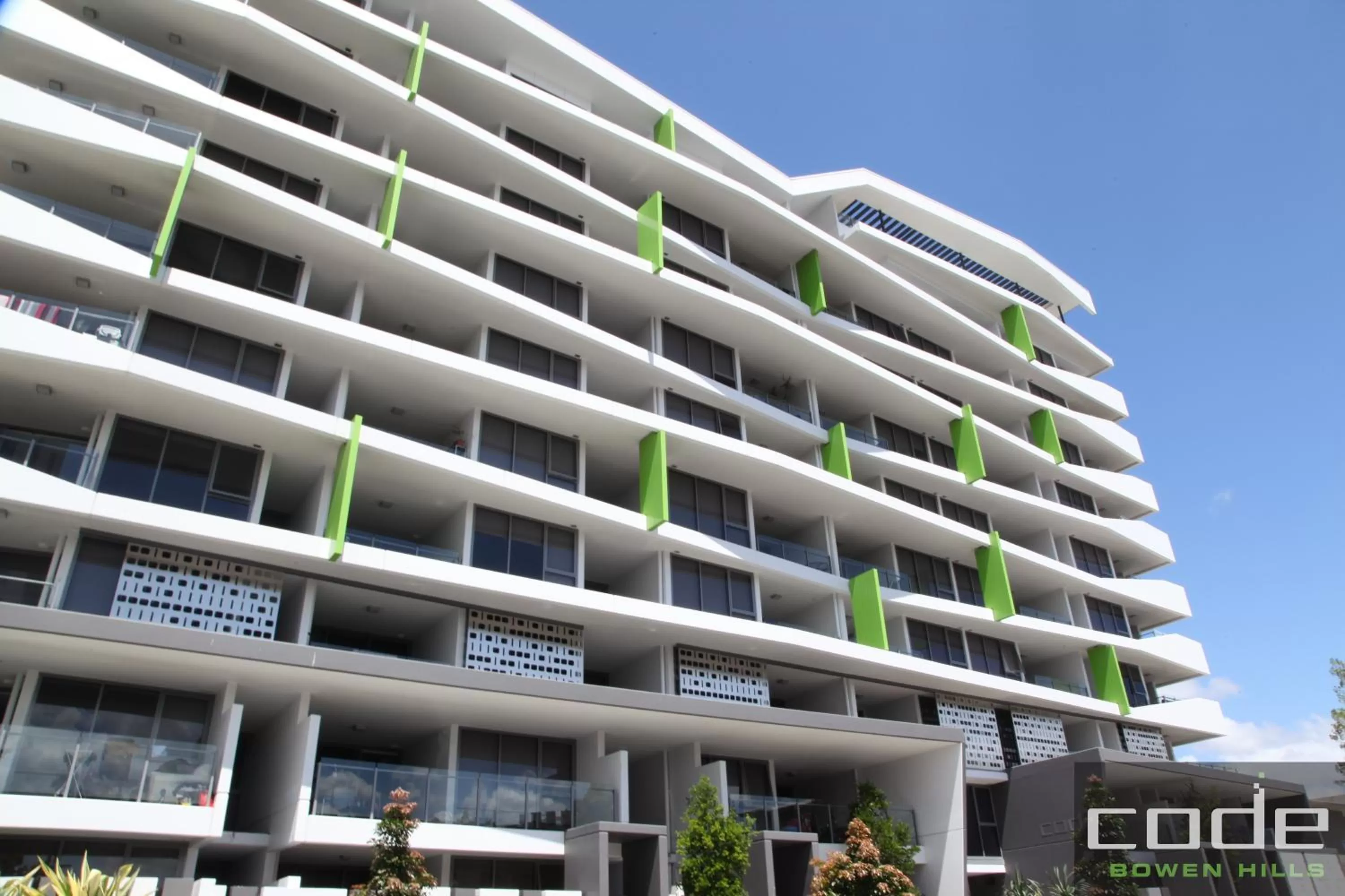 Facade/entrance in Code Apartments