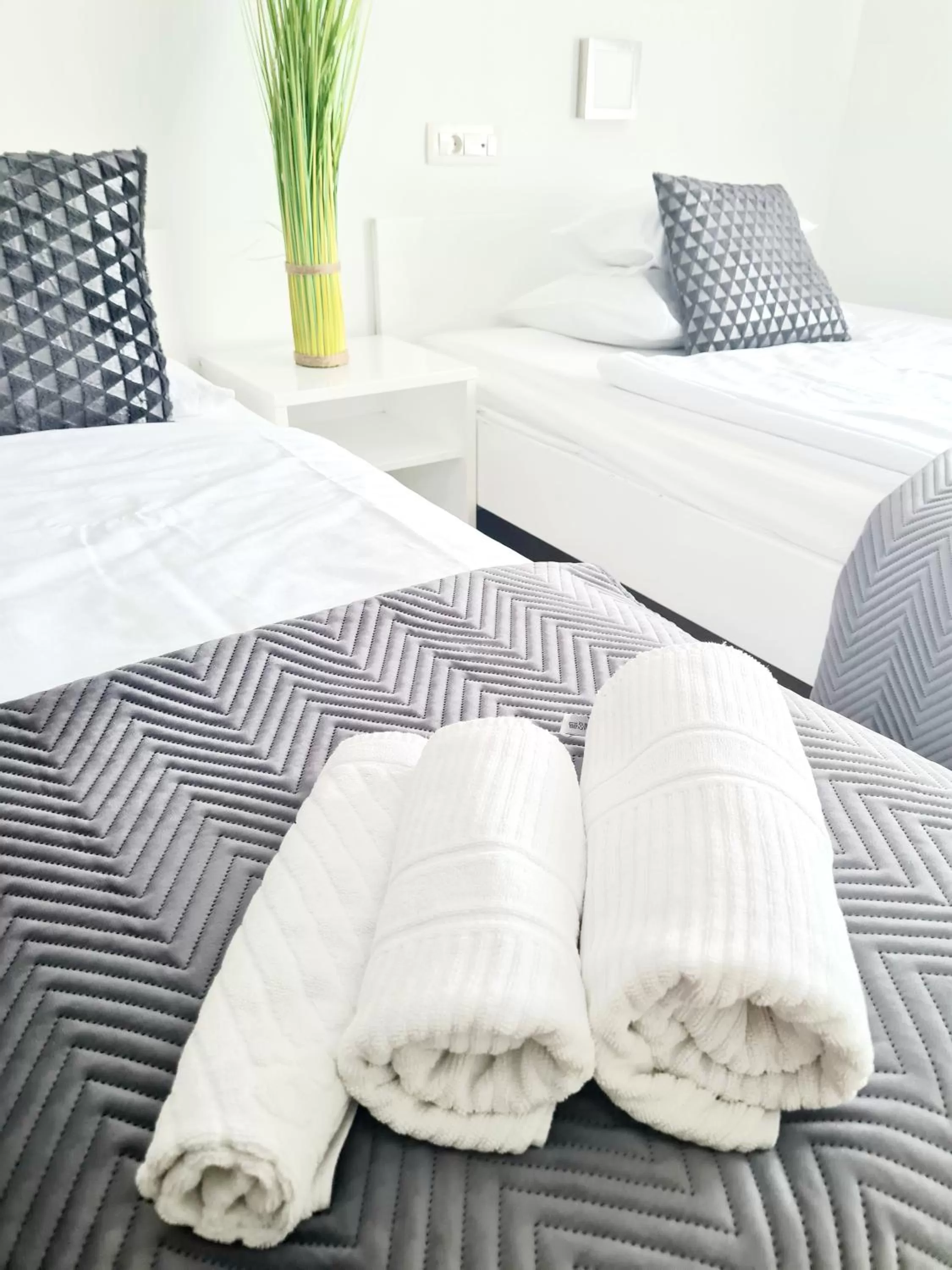 Bed in AZUR ROOMS LJUBLJANA