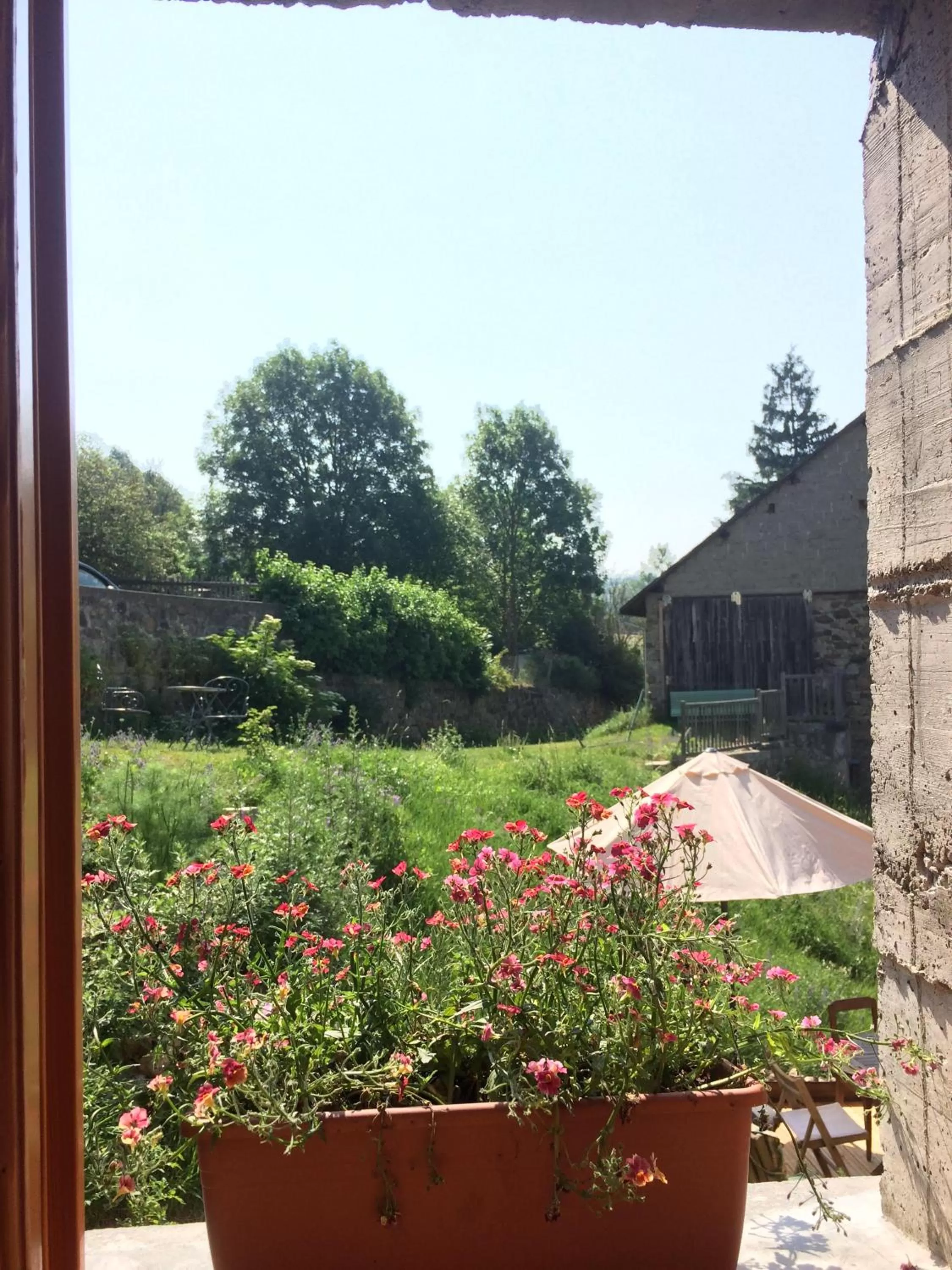 Garden view in B&B MaisonNel