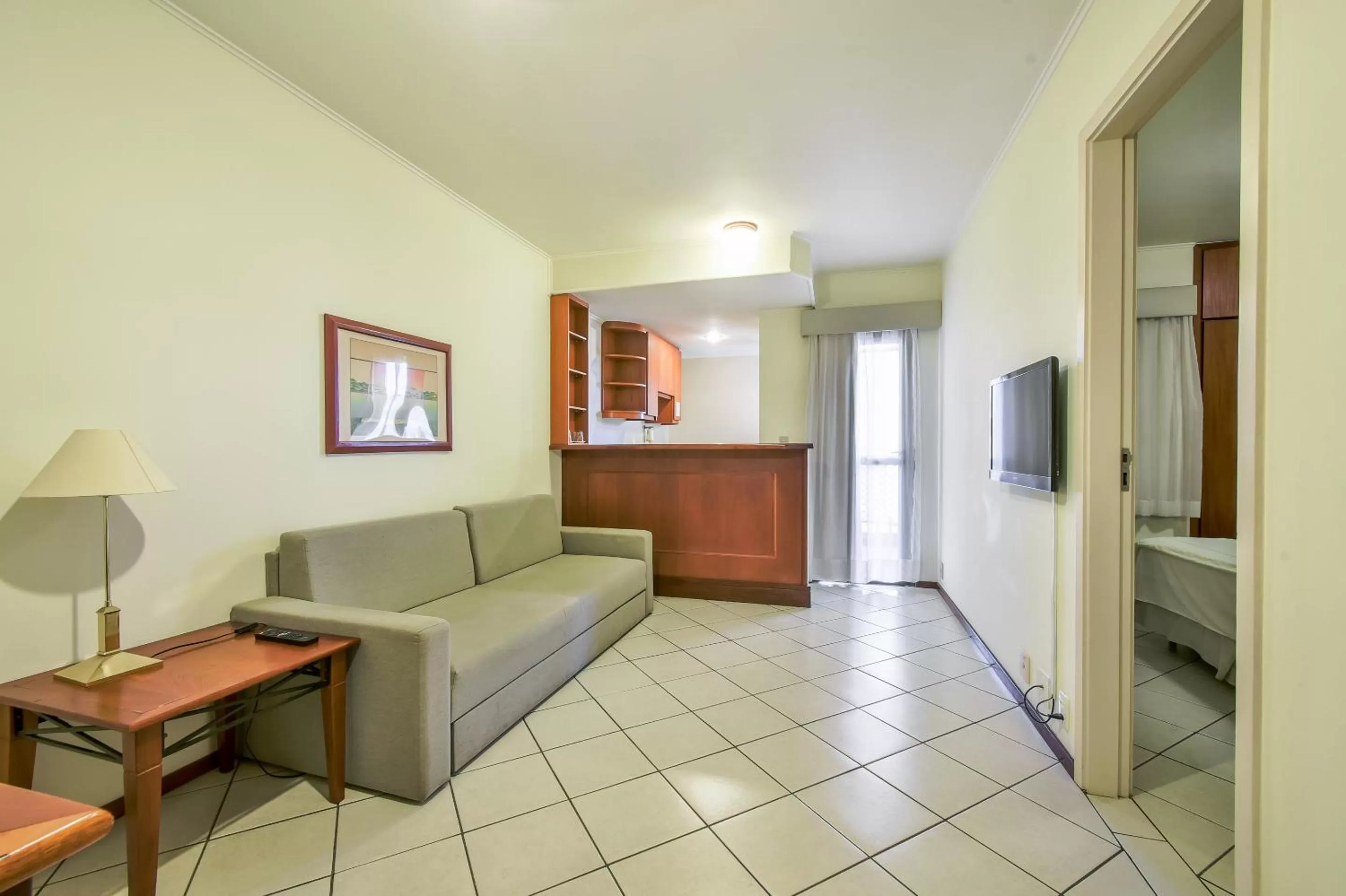 Seating area in Park Tower Campinas Residence by Nacional Inn