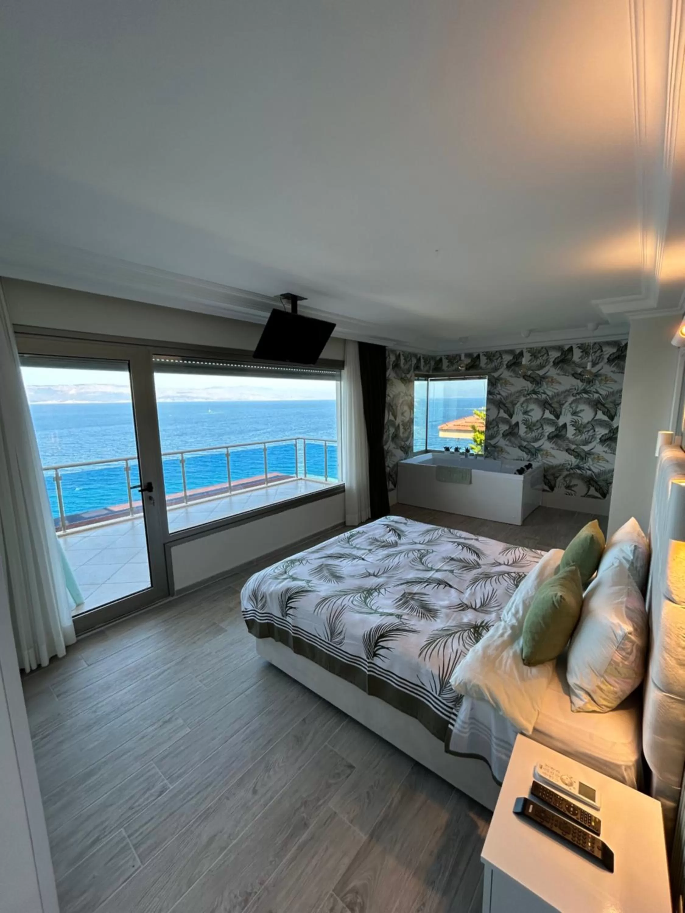 View (from property/room), Bed in Fener Hotel Café & Kahvalti