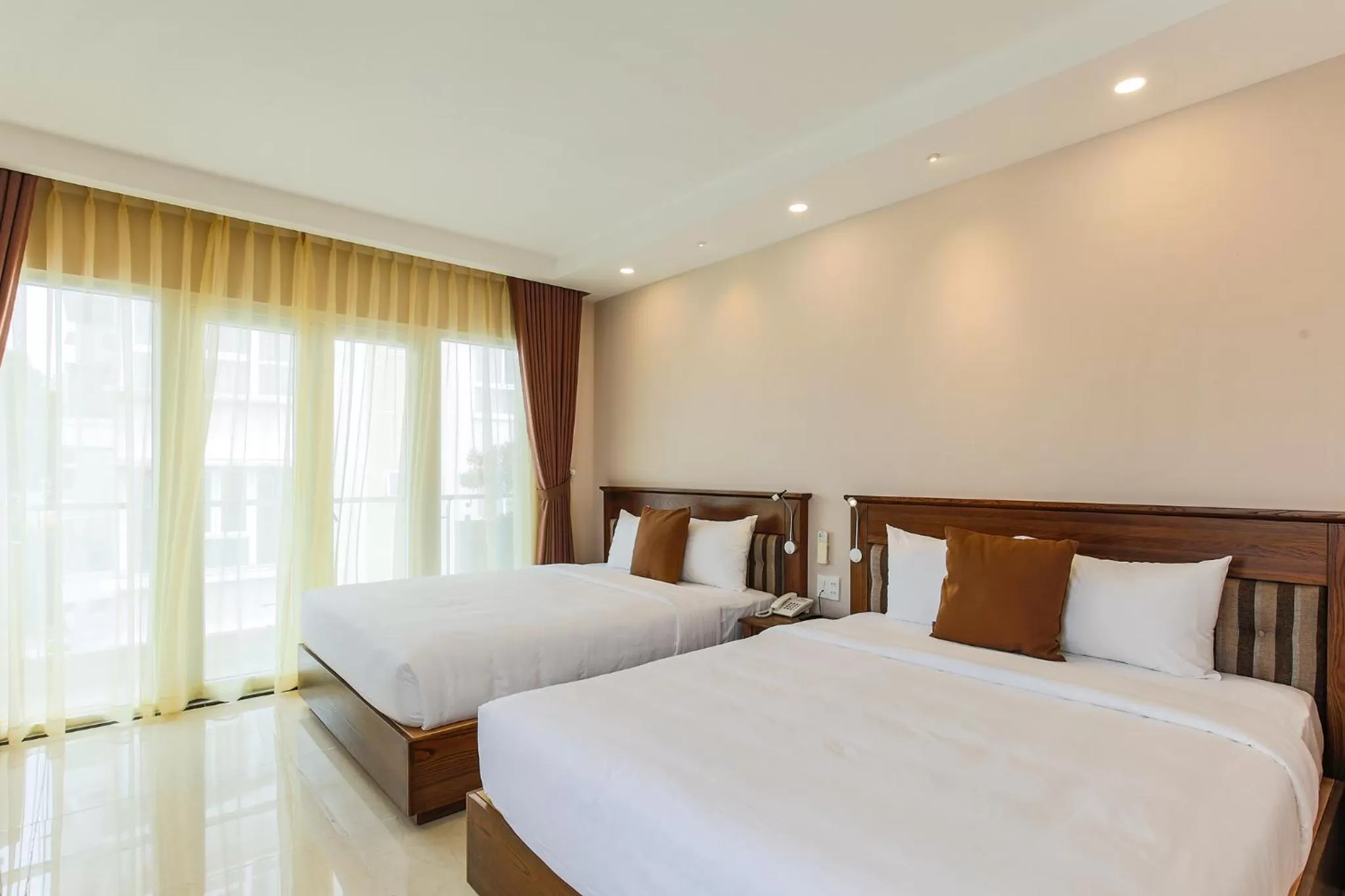 Bed in Hoang Lan Hotel