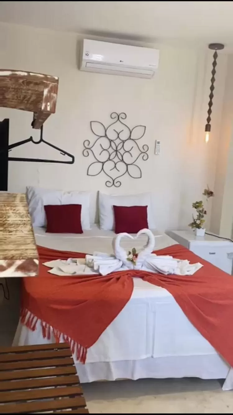 Bed in Pousada Saruê Natal Praia RN