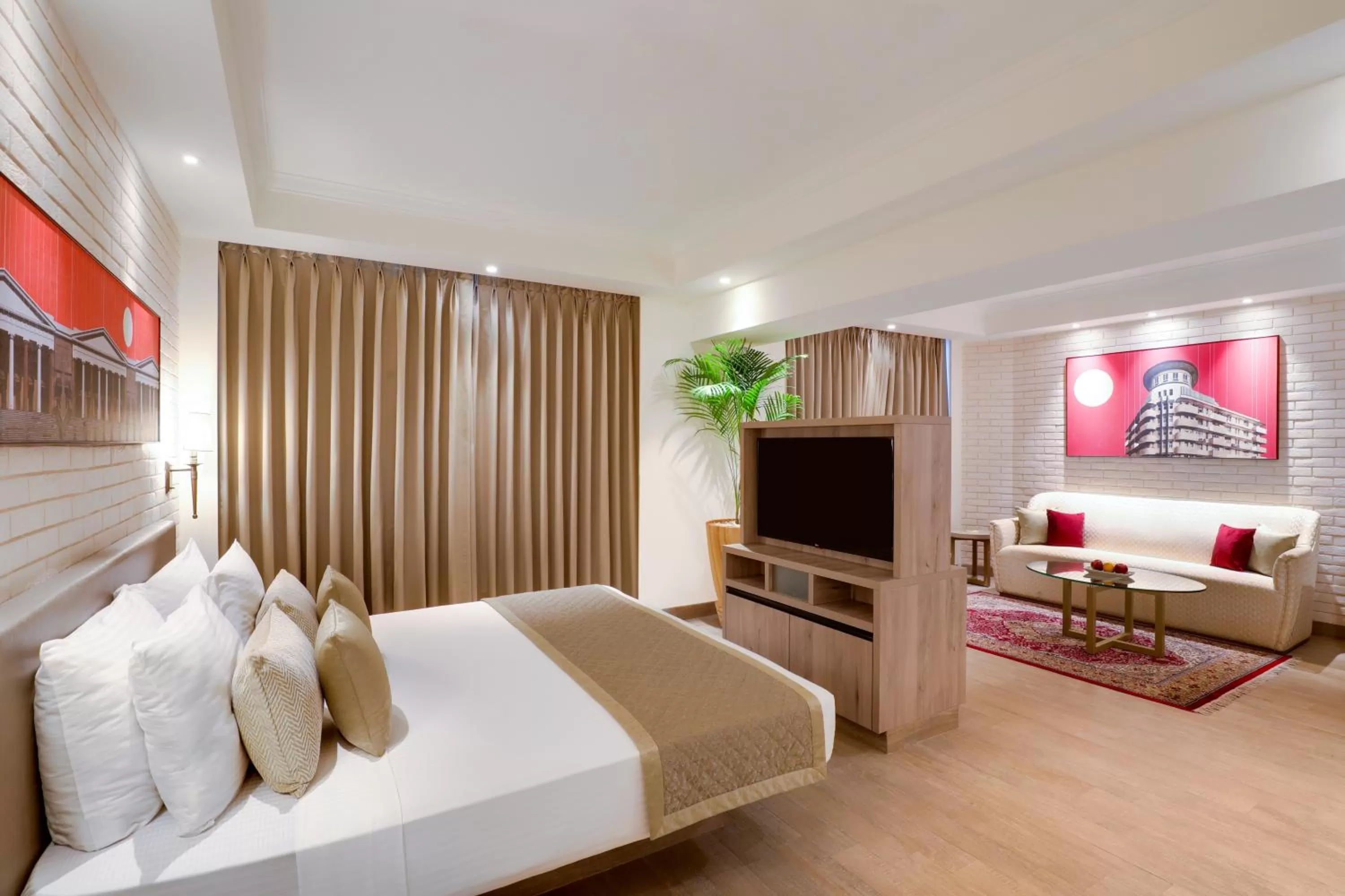 Bedroom, Bed in Lemon Tree Premier, Mumbai International Airport
