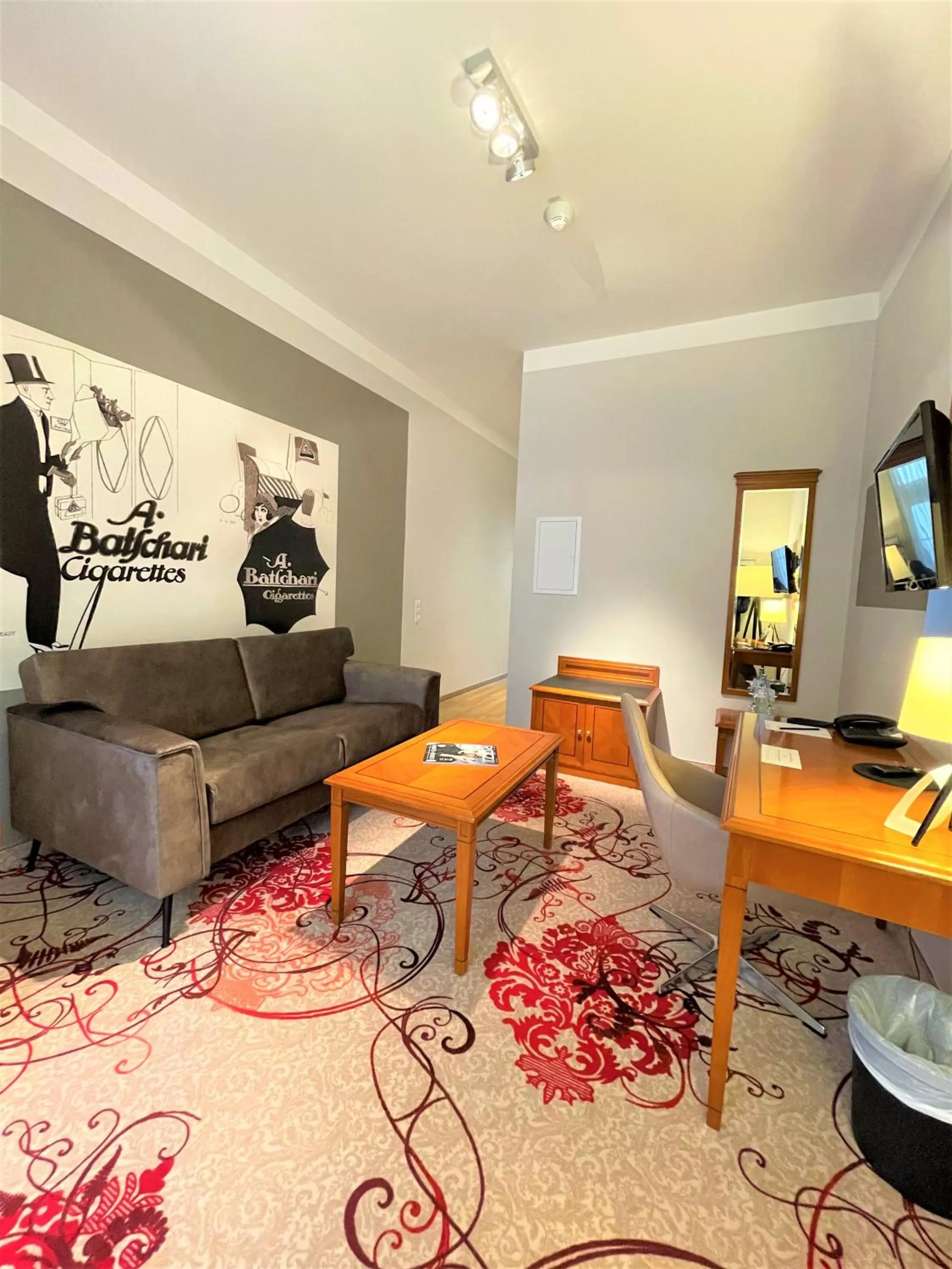 Living room in Batschari Palais Baden-Baden