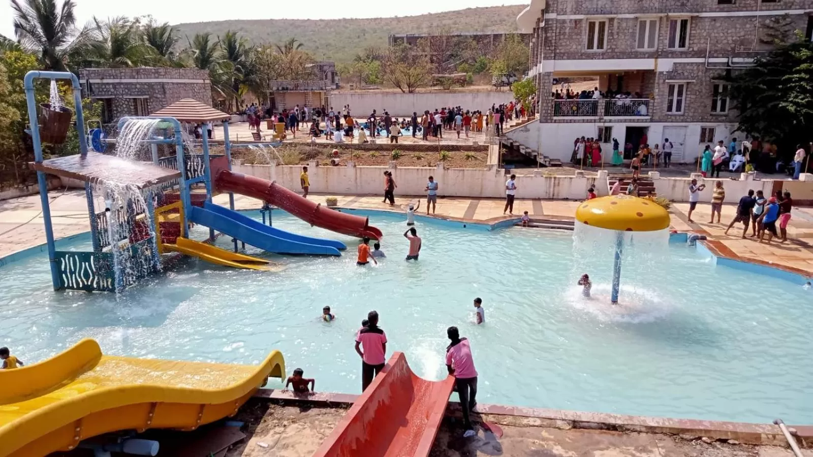Aqua park in Kanthi Resorts Badami