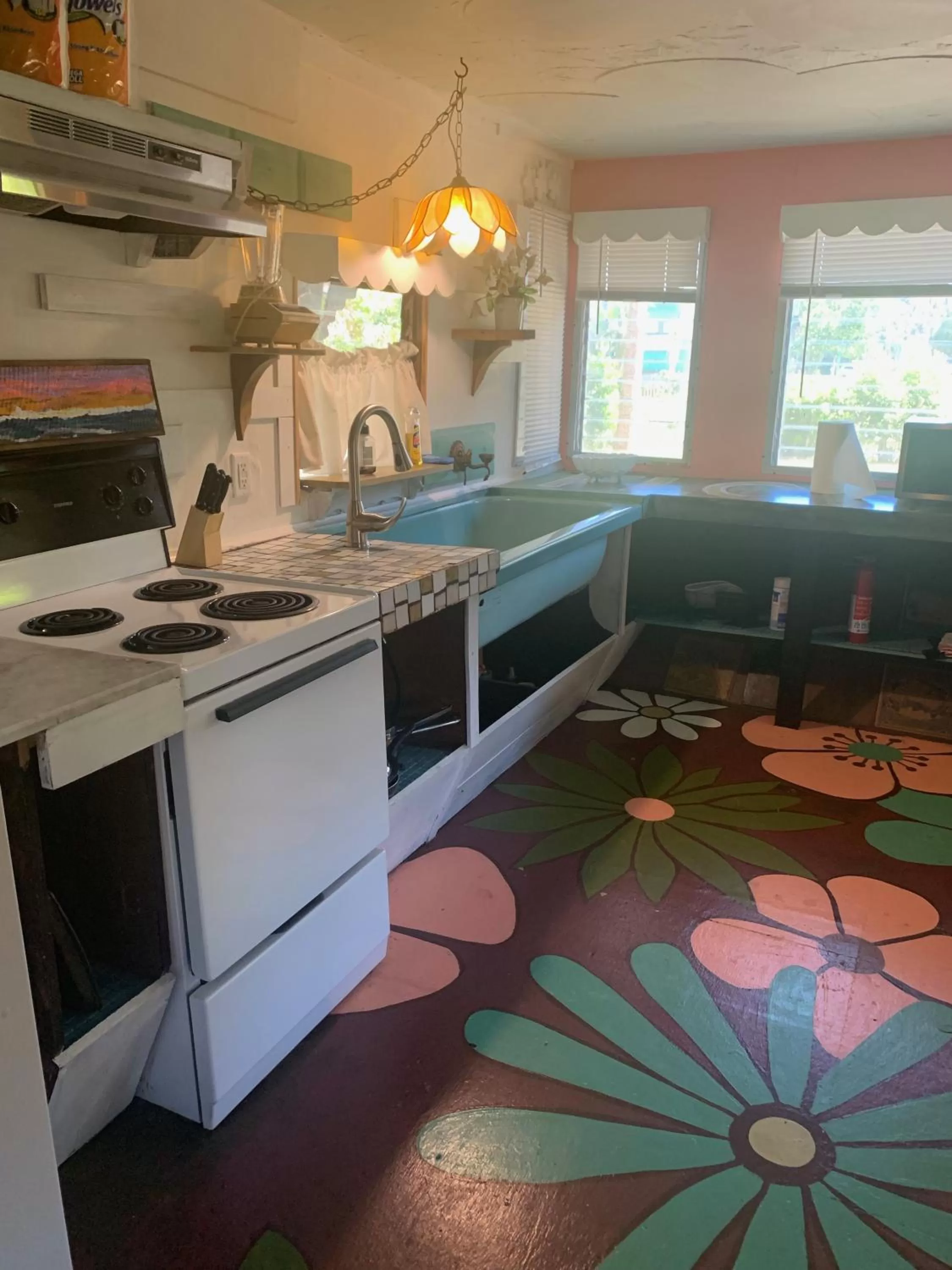Kitchen or kitchenette in Nature Coast Inn & Cottages