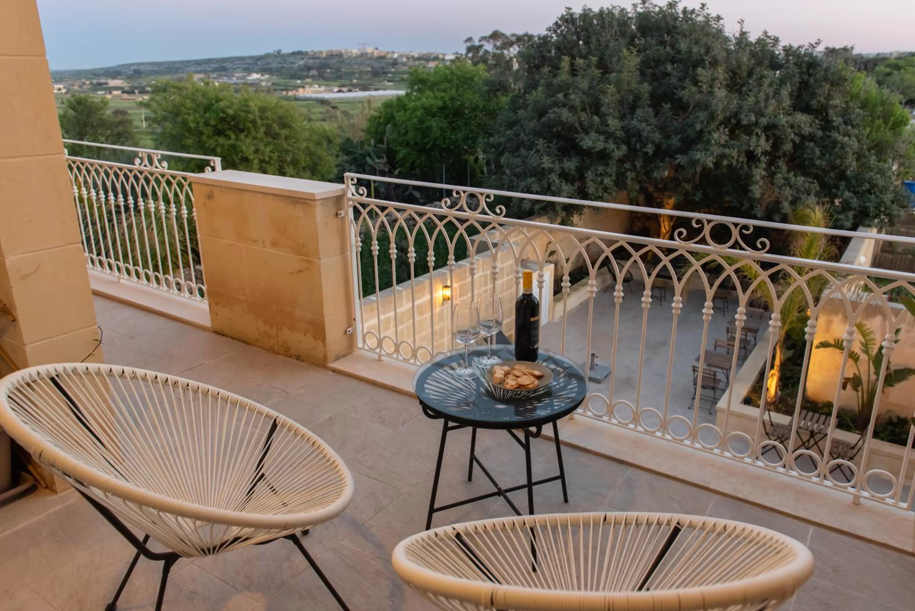 View (from property/room), Balcony/Terrace in The Carob Tree