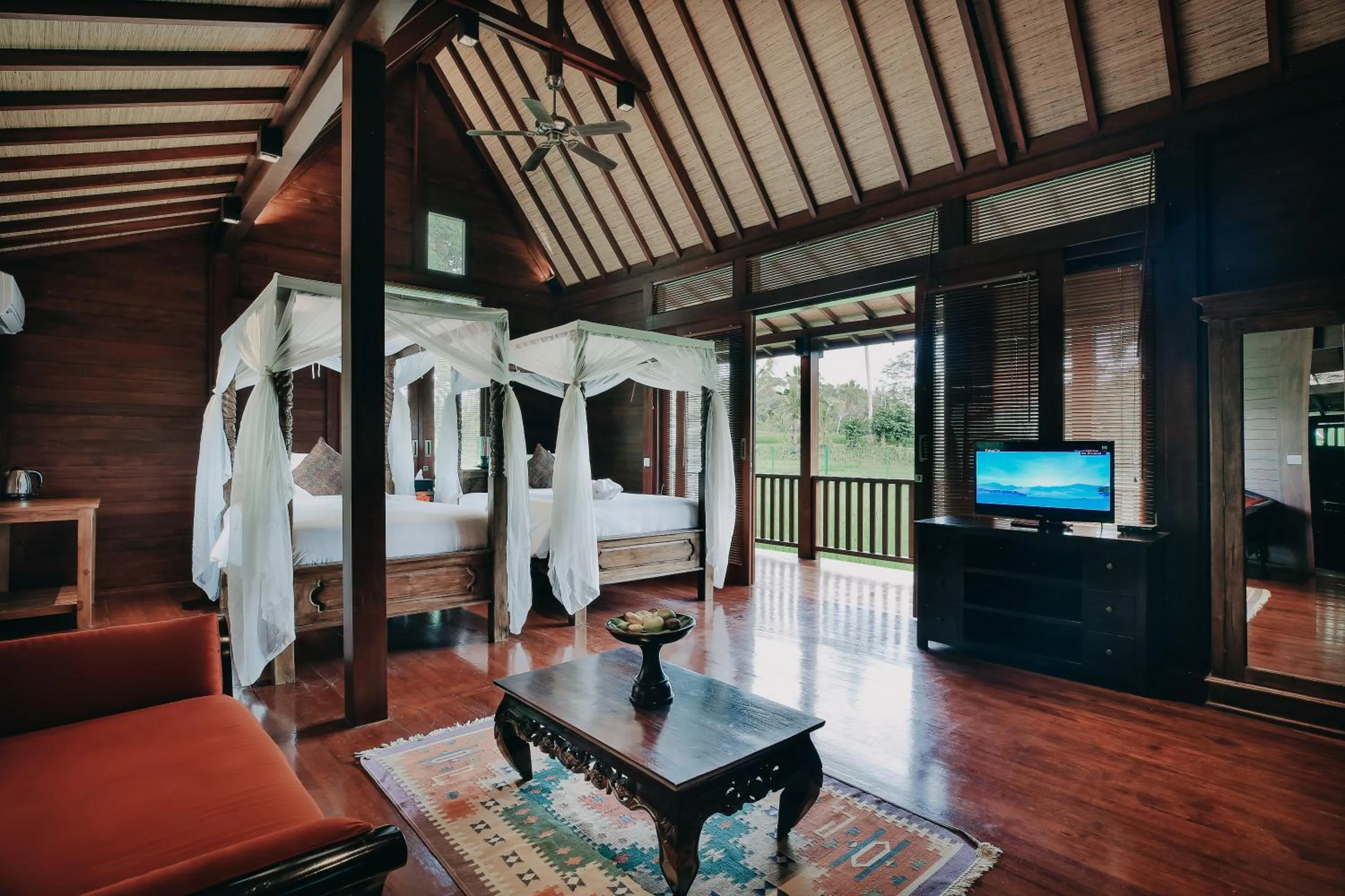 Bed in BeingSattvaa Luxury Ubud