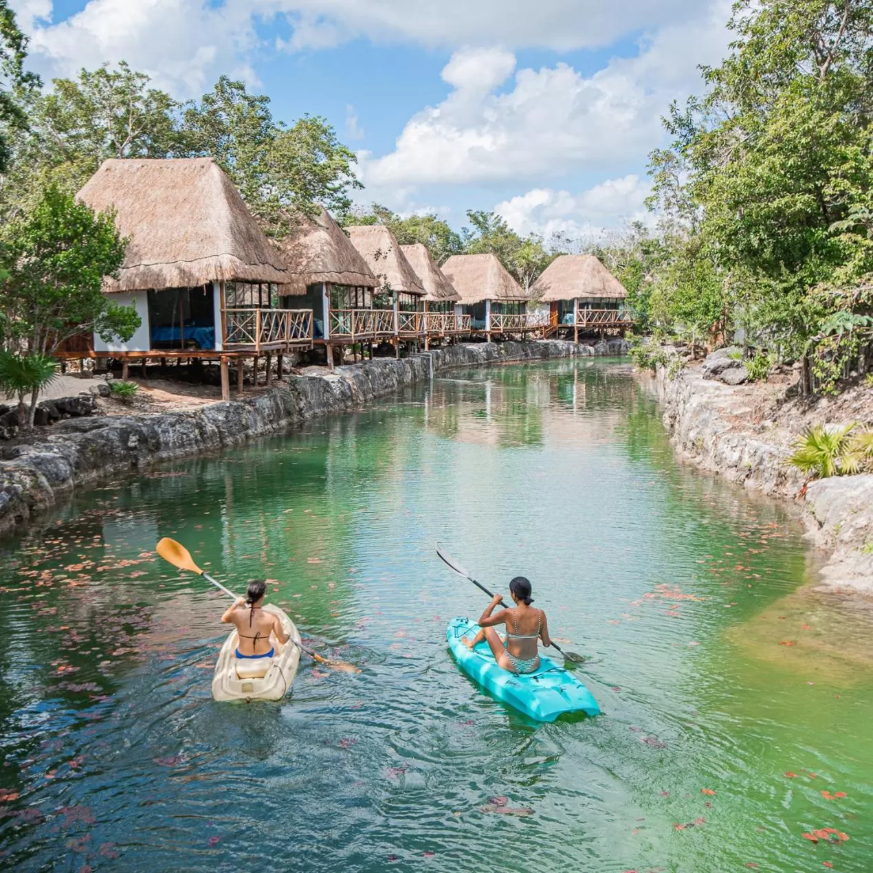 Canoeing in Zamna eco-lodge Tulum