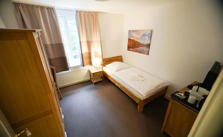 Decorative detail, Bed in Hotel Waldhalle