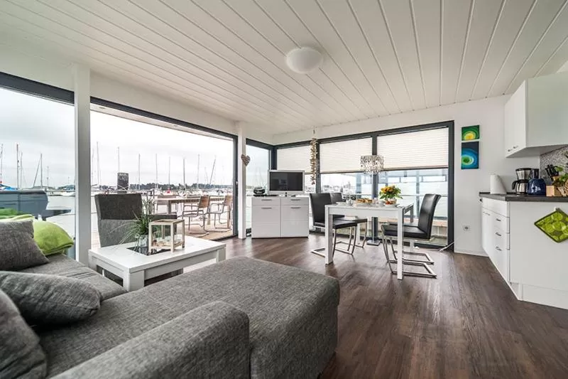Living room in Schwimmende Häuser im BALTIC SEA RESORT