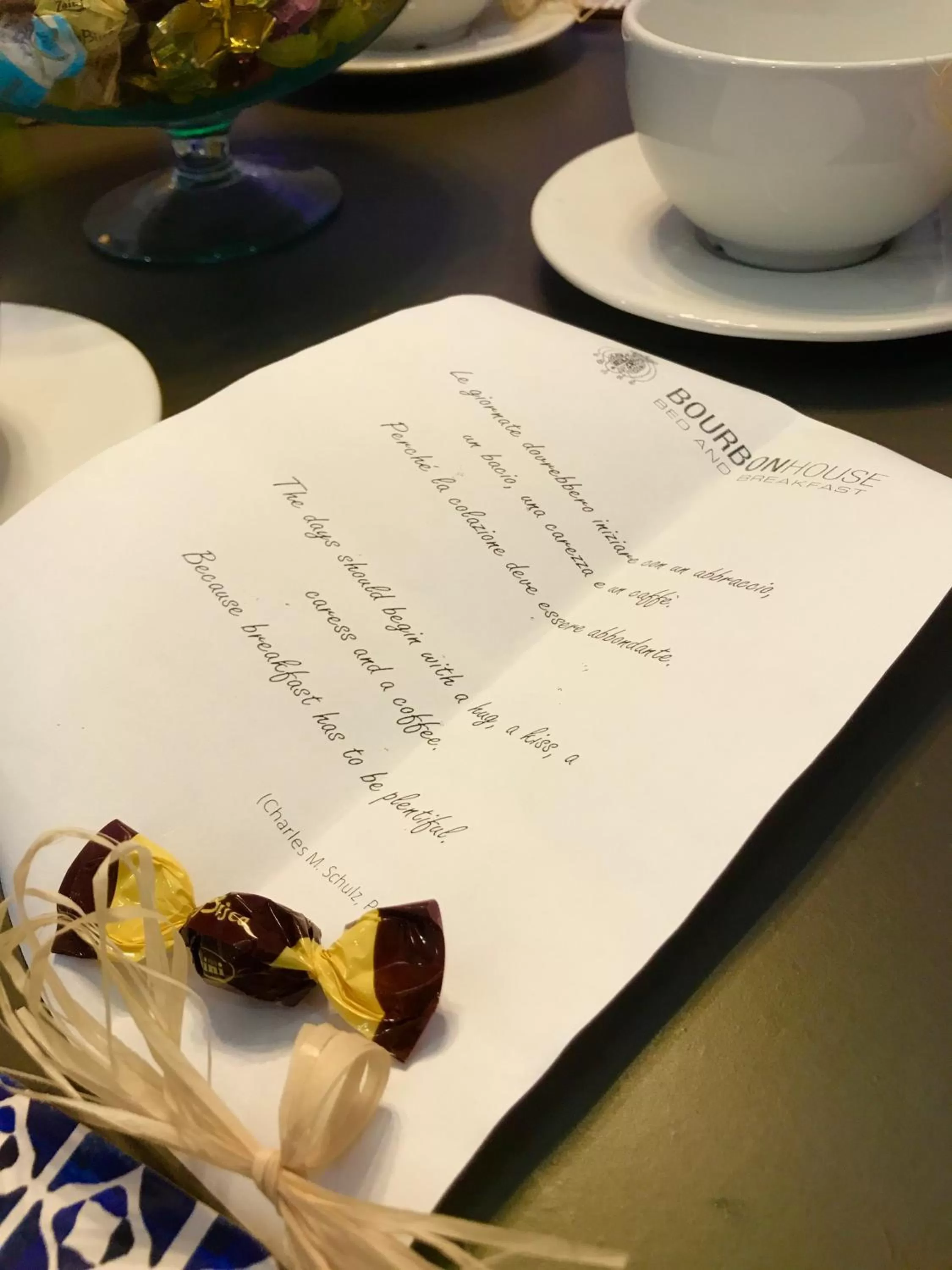 Food and drinks in Bourbon House