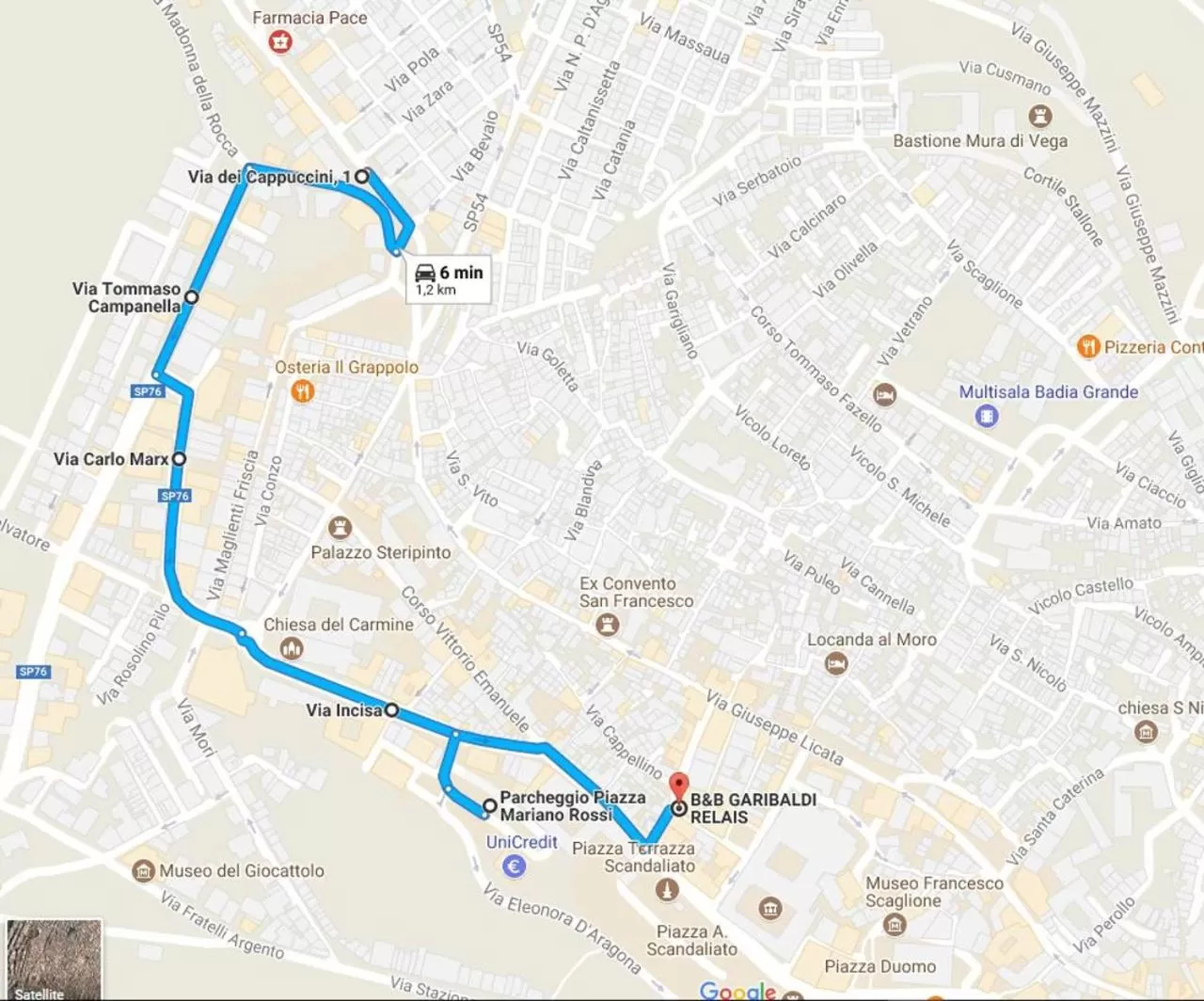 Area and facilities in Garibaldi Relais