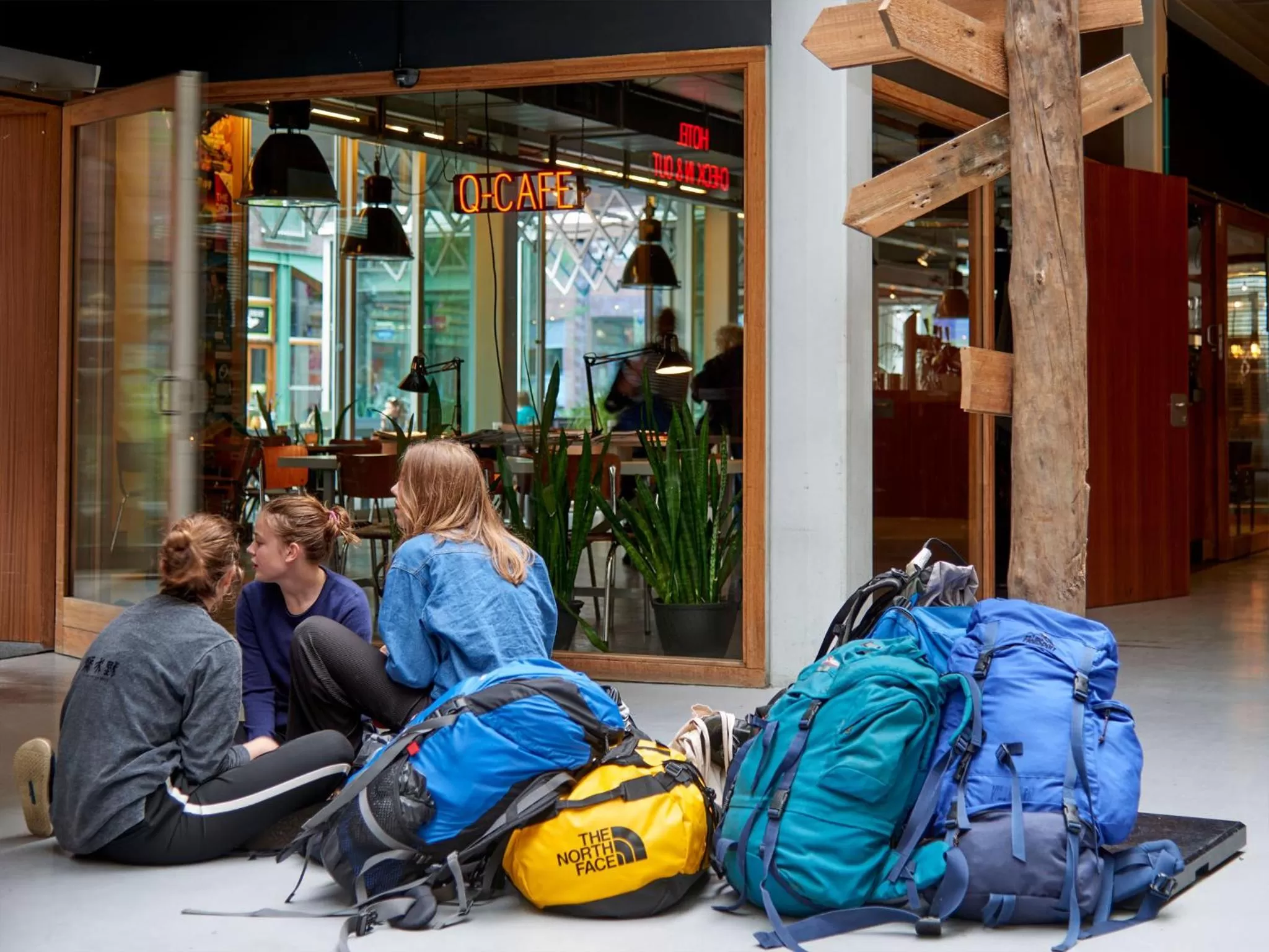 Facade/entrance in Q-Factory Hotel