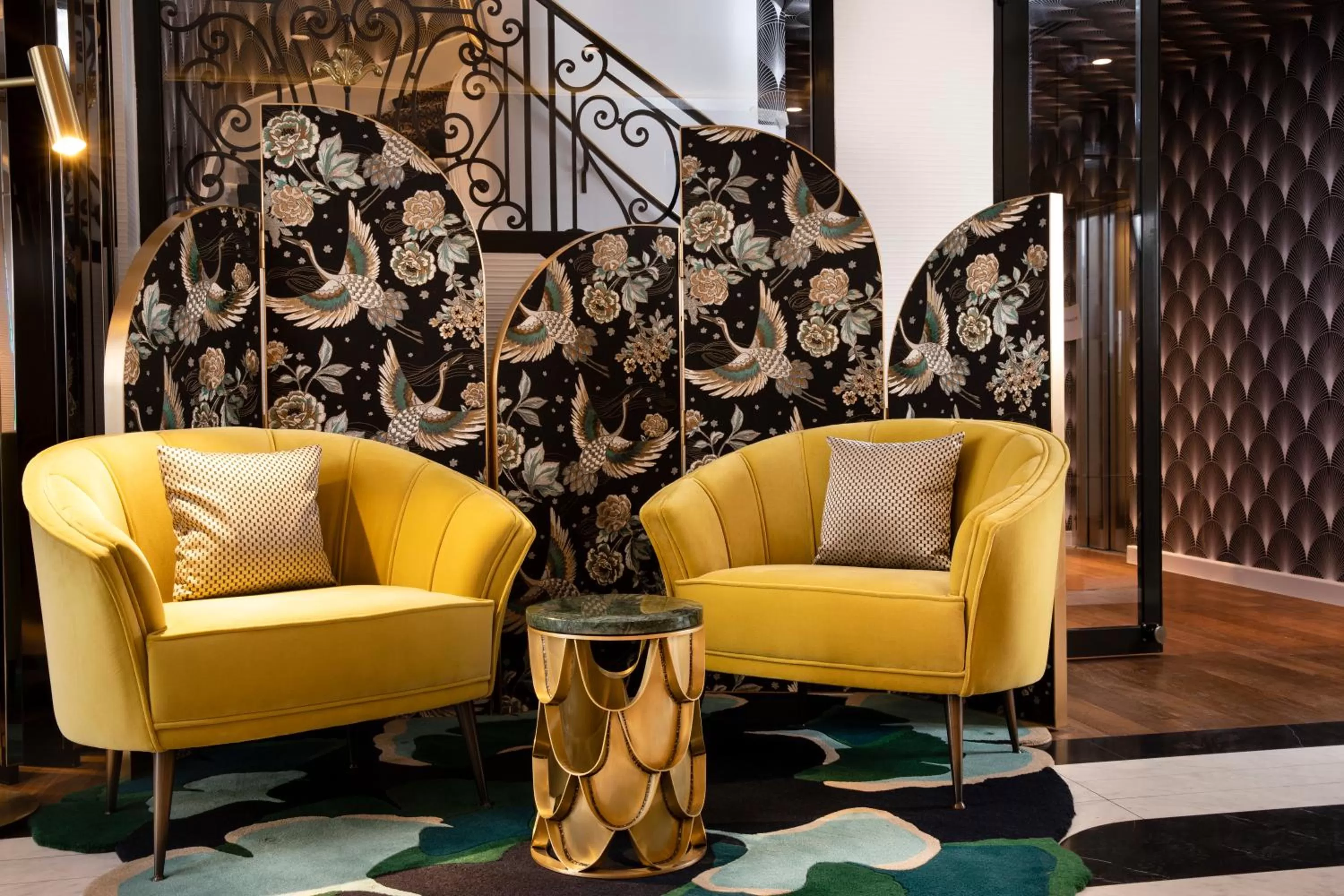 Lobby or reception in Hôtel Victor Hugo Paris Kléber