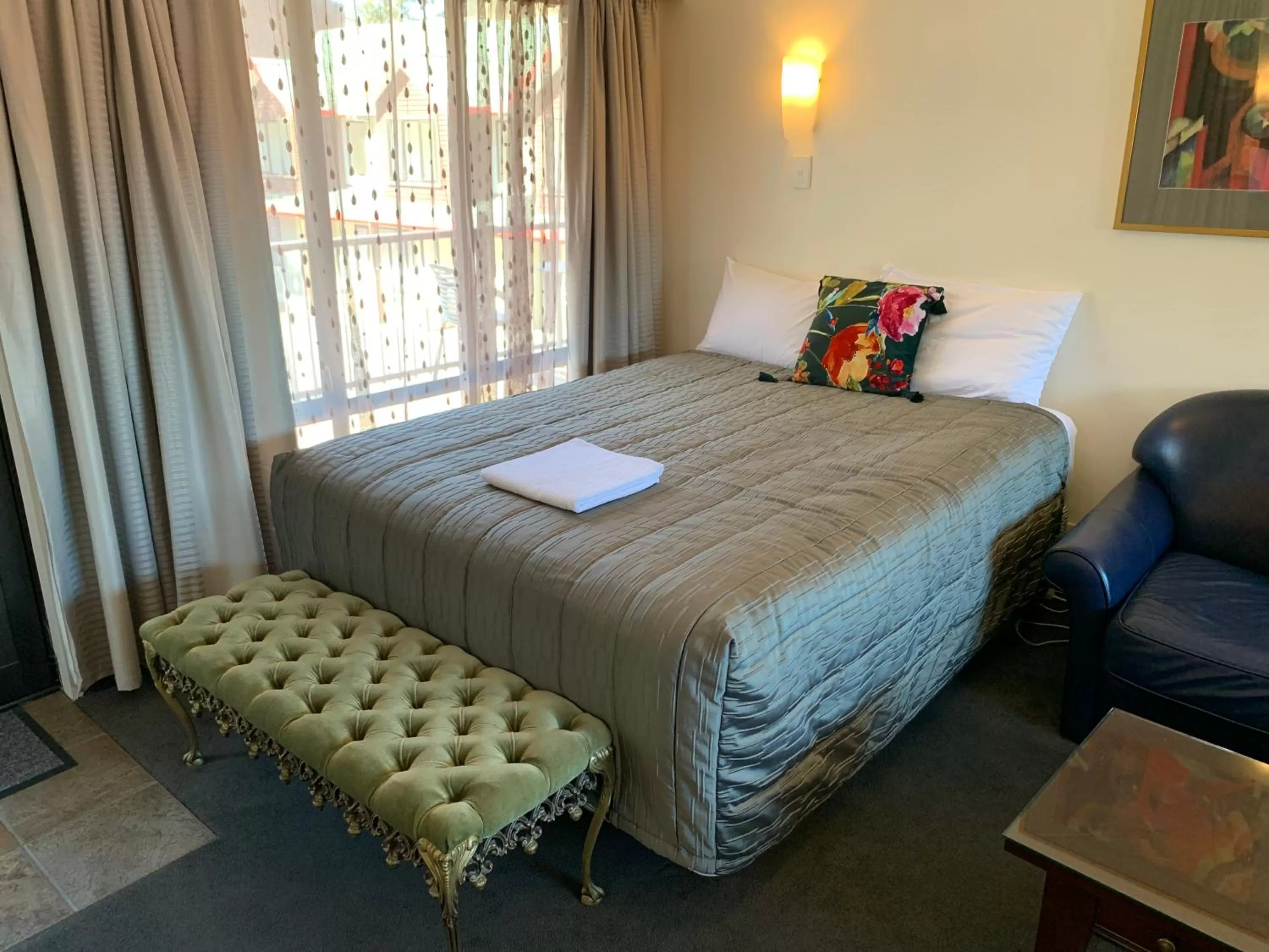 Bed in 755 Regal Court Motel