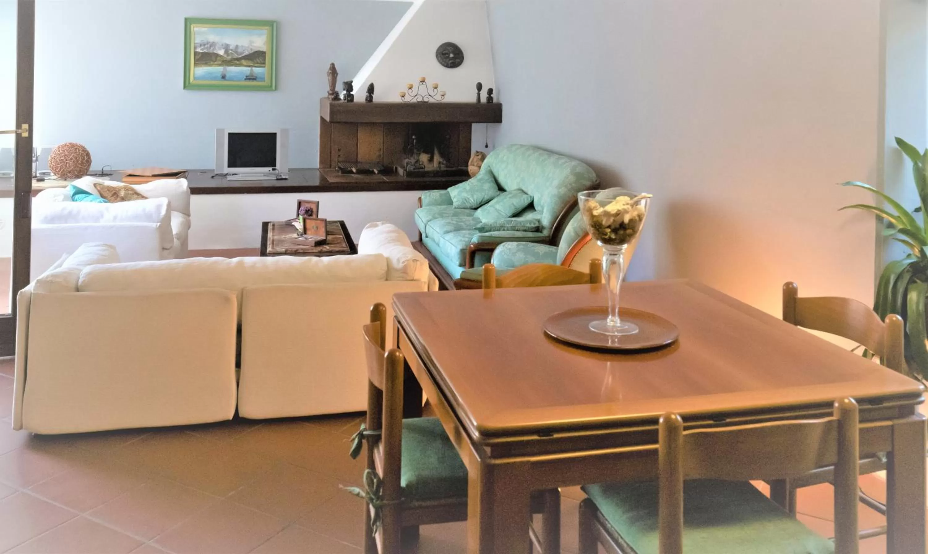 Living room in B&B Villa Apuana