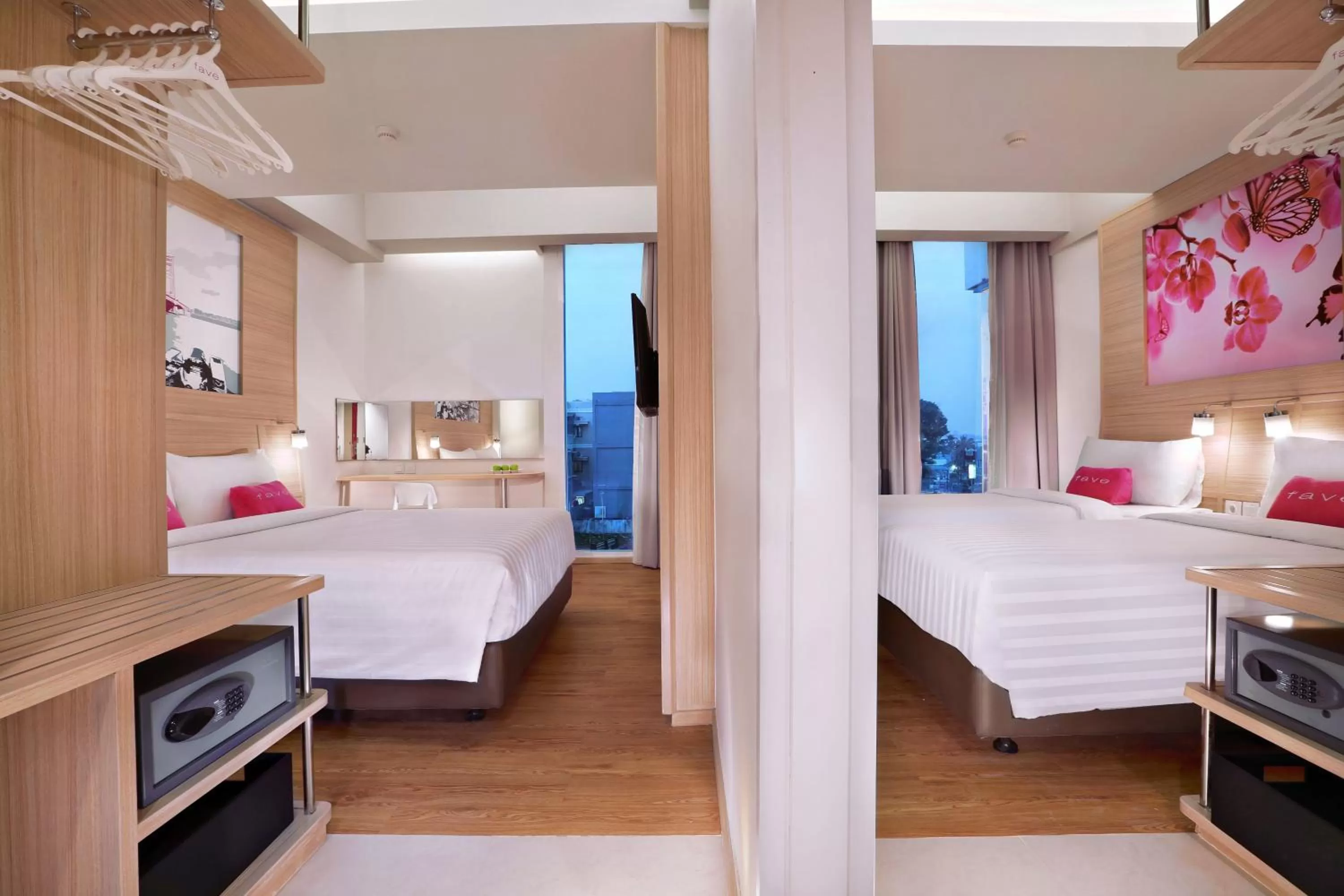 Bed in Fave Plus Hotel Palembang