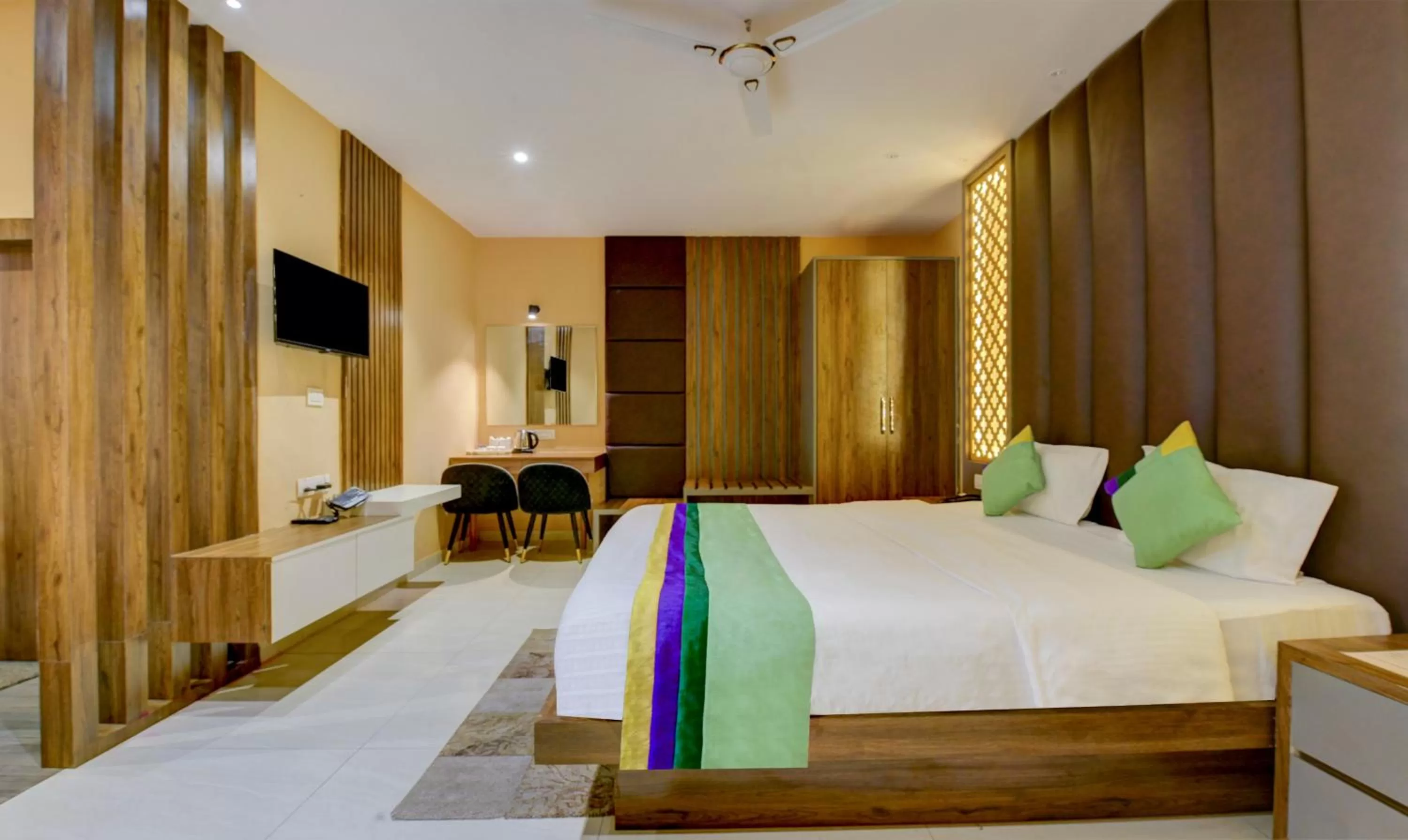 Bedroom, Bed in Treebo Winsome Banquet And Resort