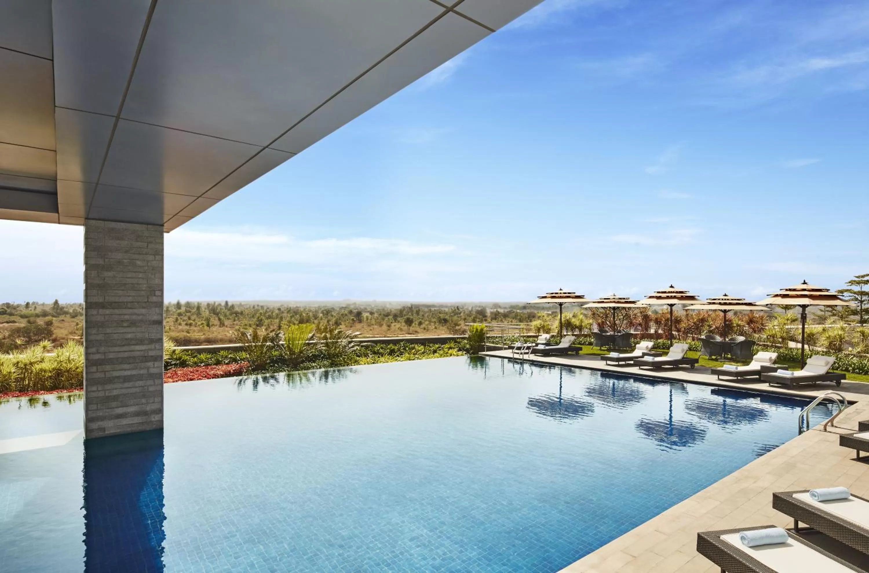 Pool view in Taj Bangalore