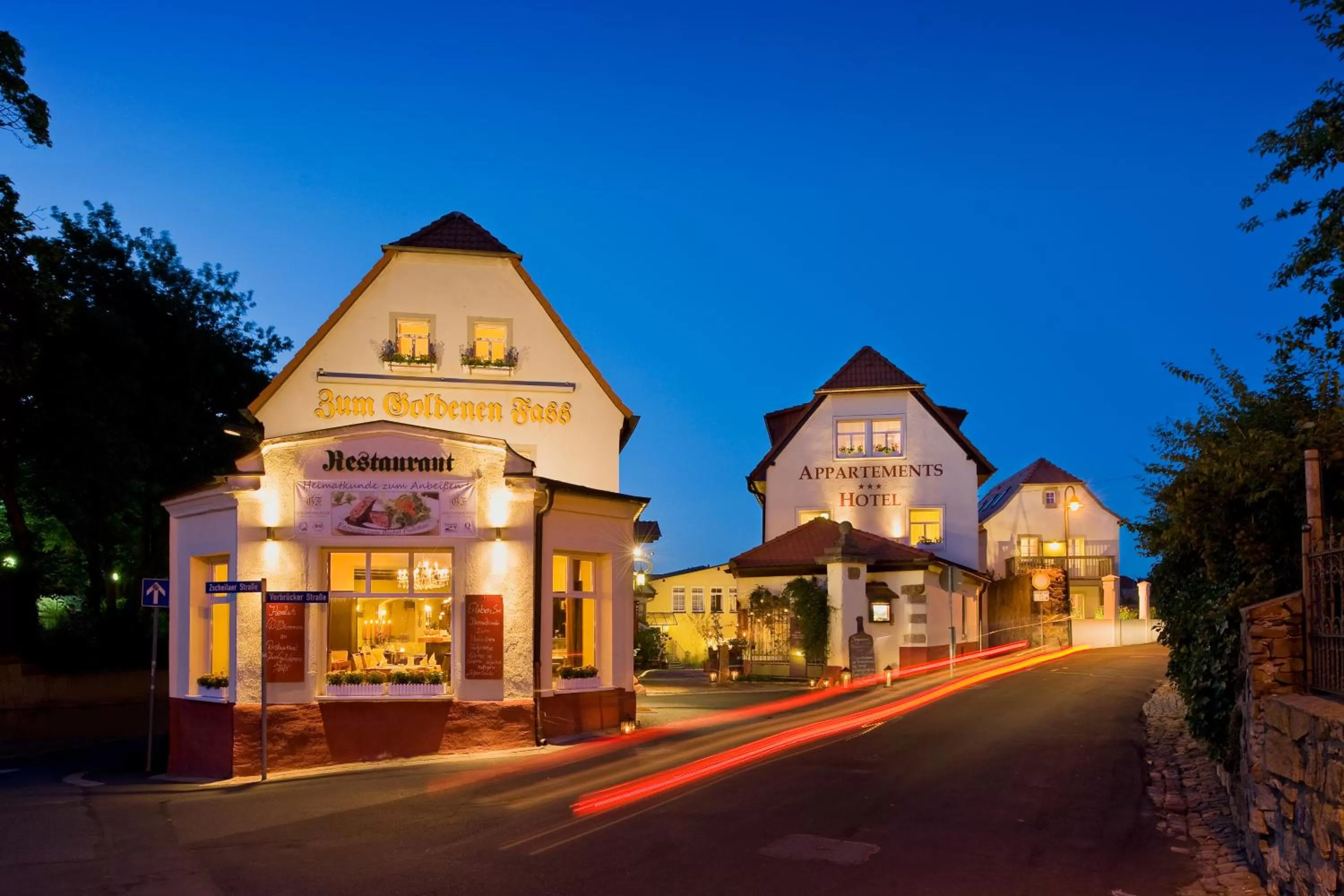 Property building in Hotel Wellness Goldenes Fass Meißen