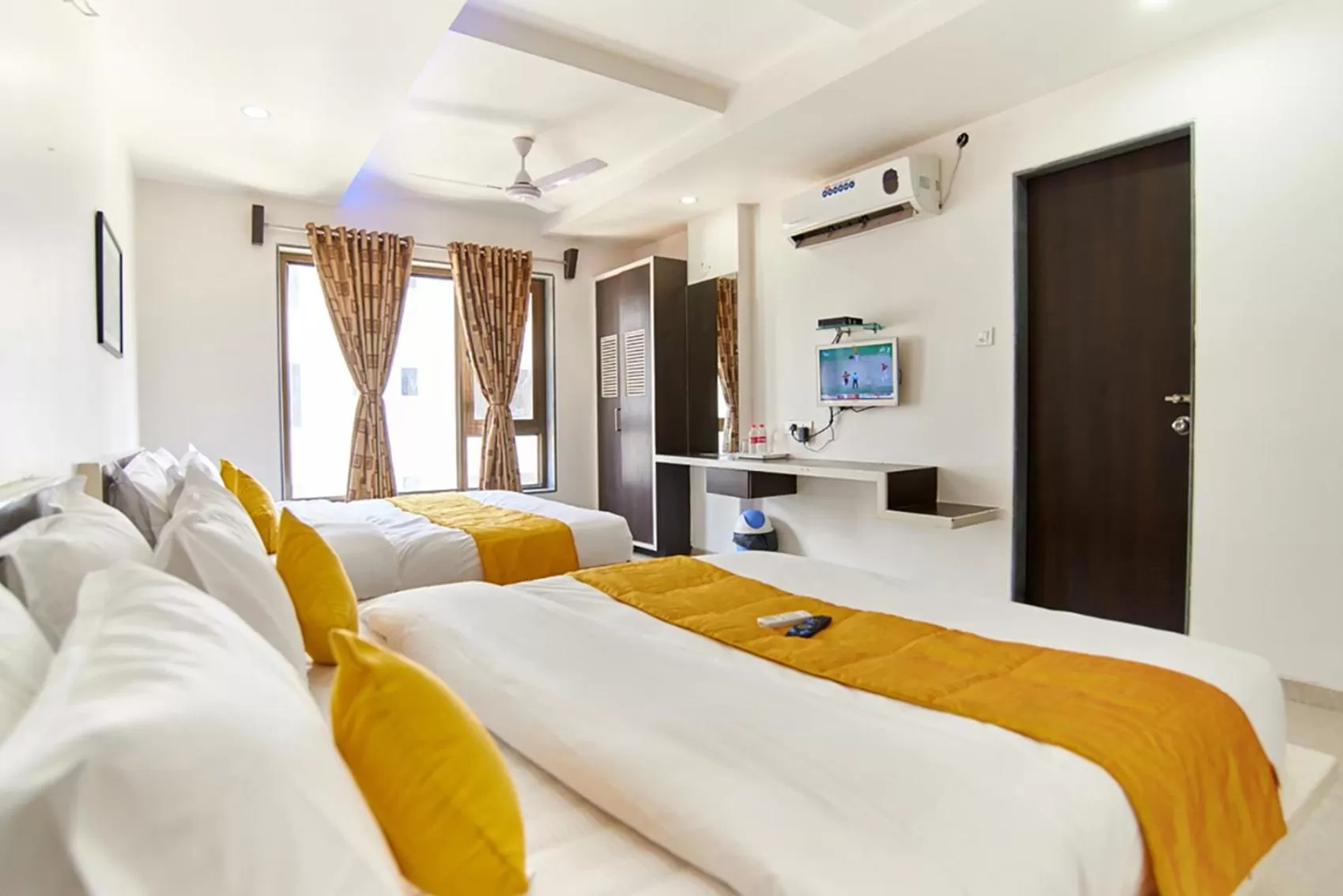 Photo of the whole room, Bed in Hotel Sai Bansi