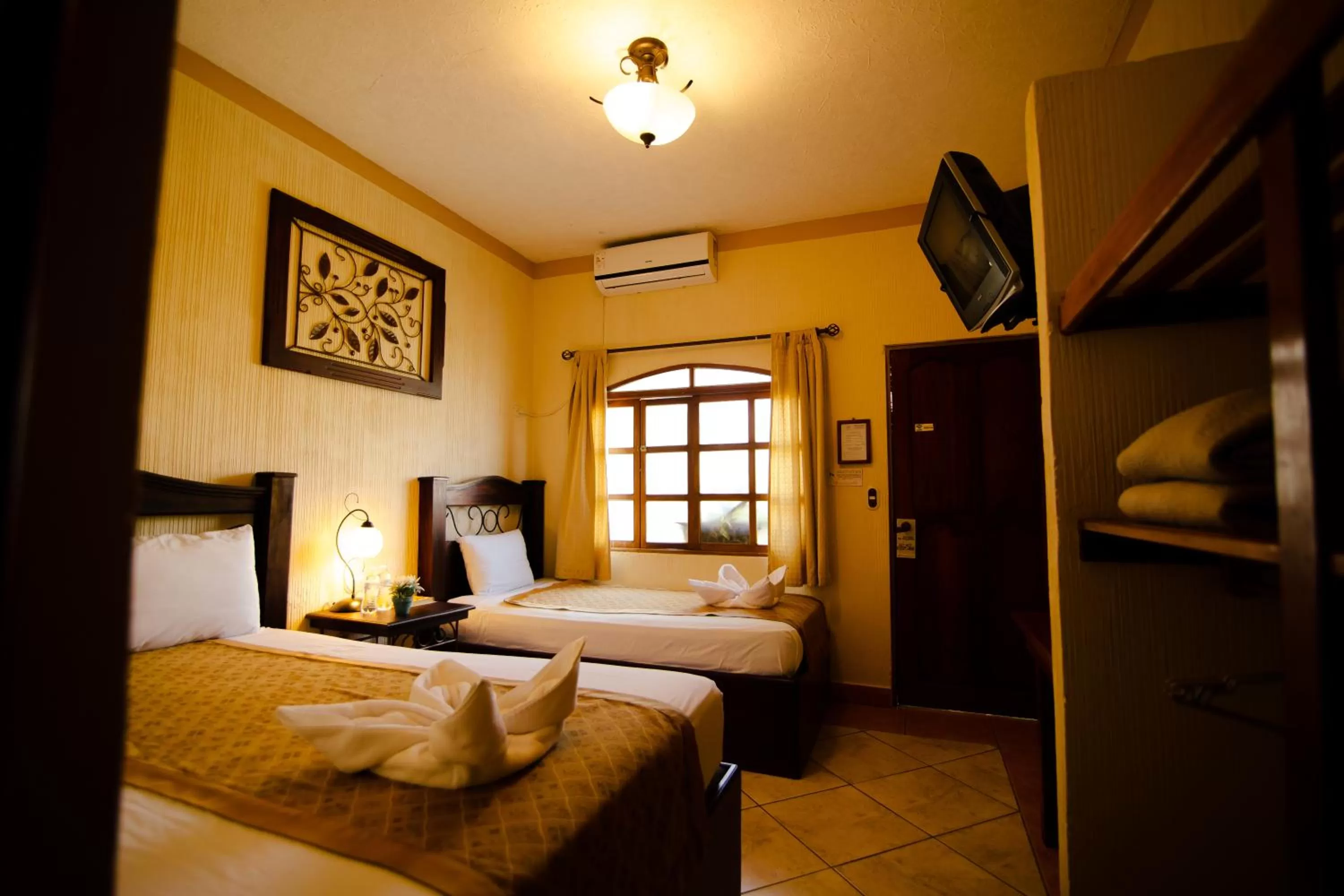 Bed in Hotel Quinta Maya