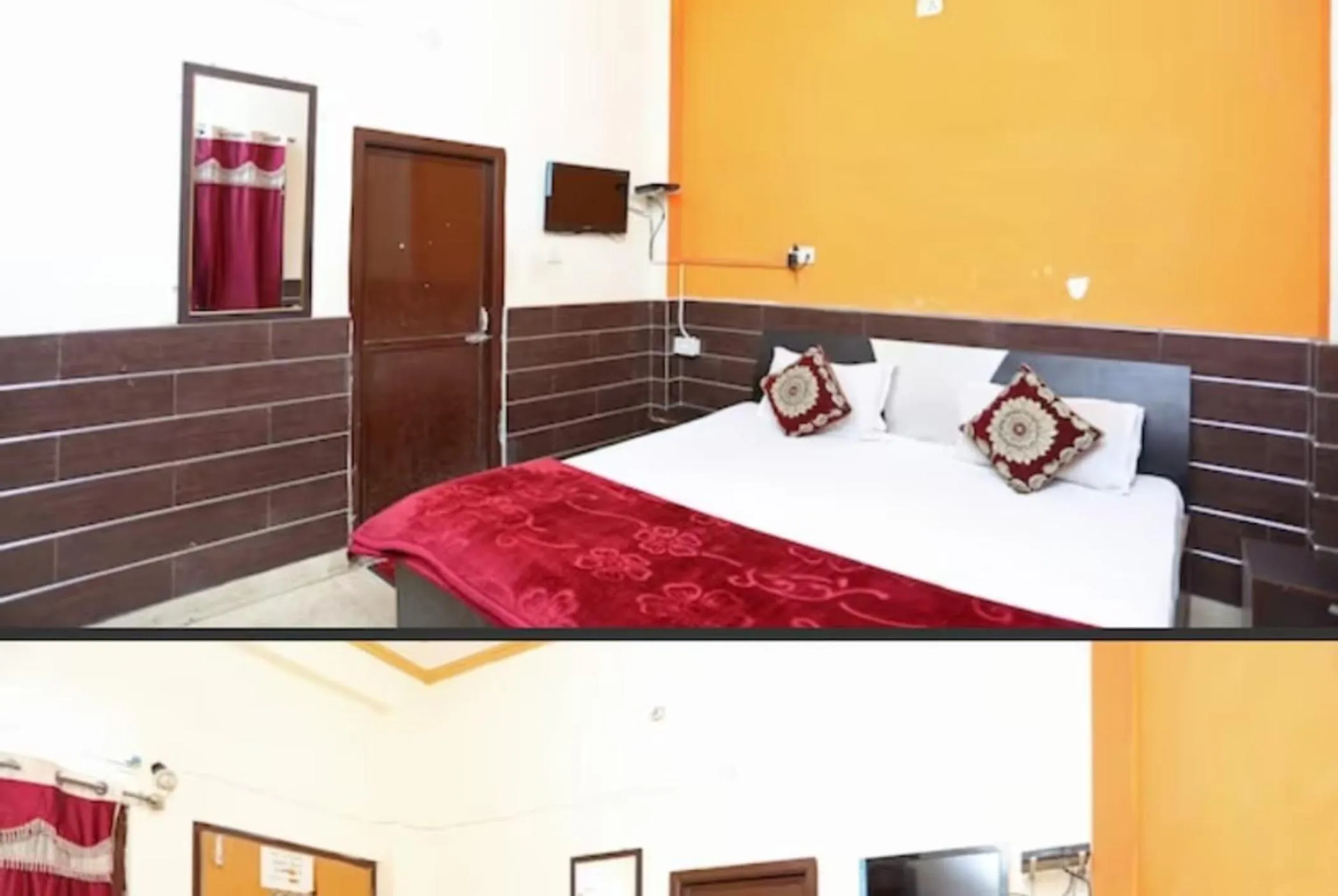 Bed in Goroomgo New Ashiyana Palace Varanasi