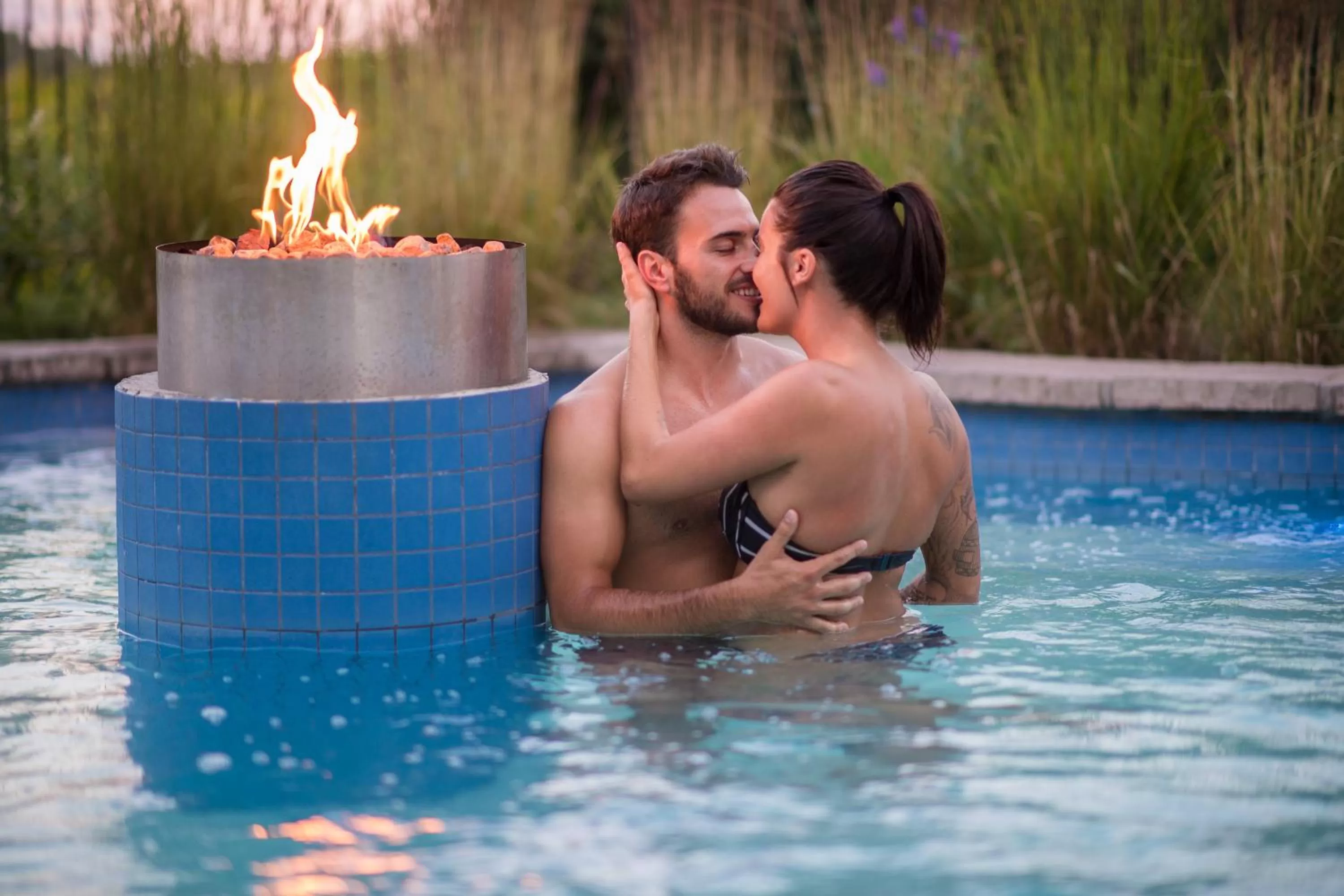 Hot Spring Bath in Estérel Resort