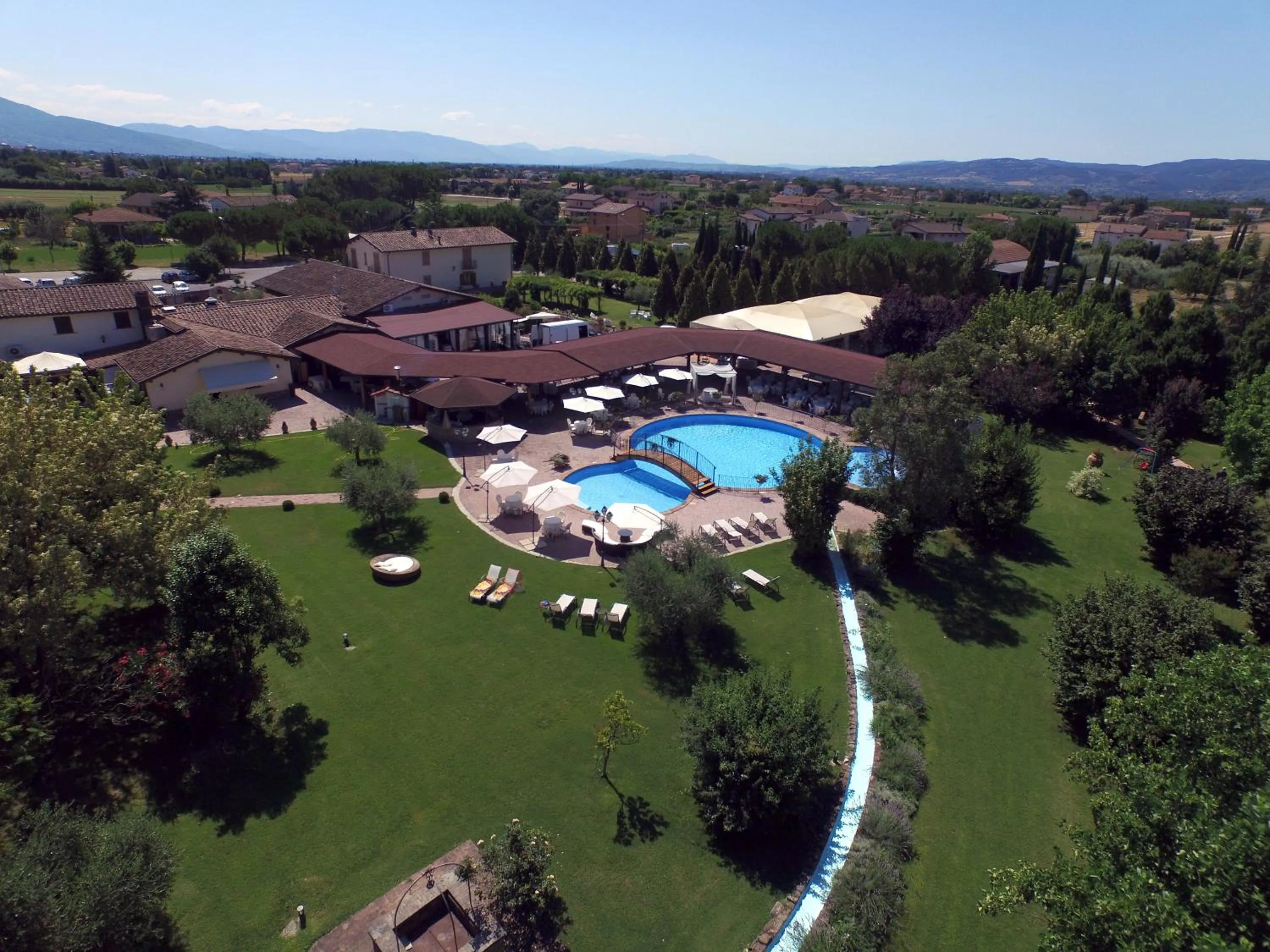 Bird's eye view in Relais Madonna di Campagna