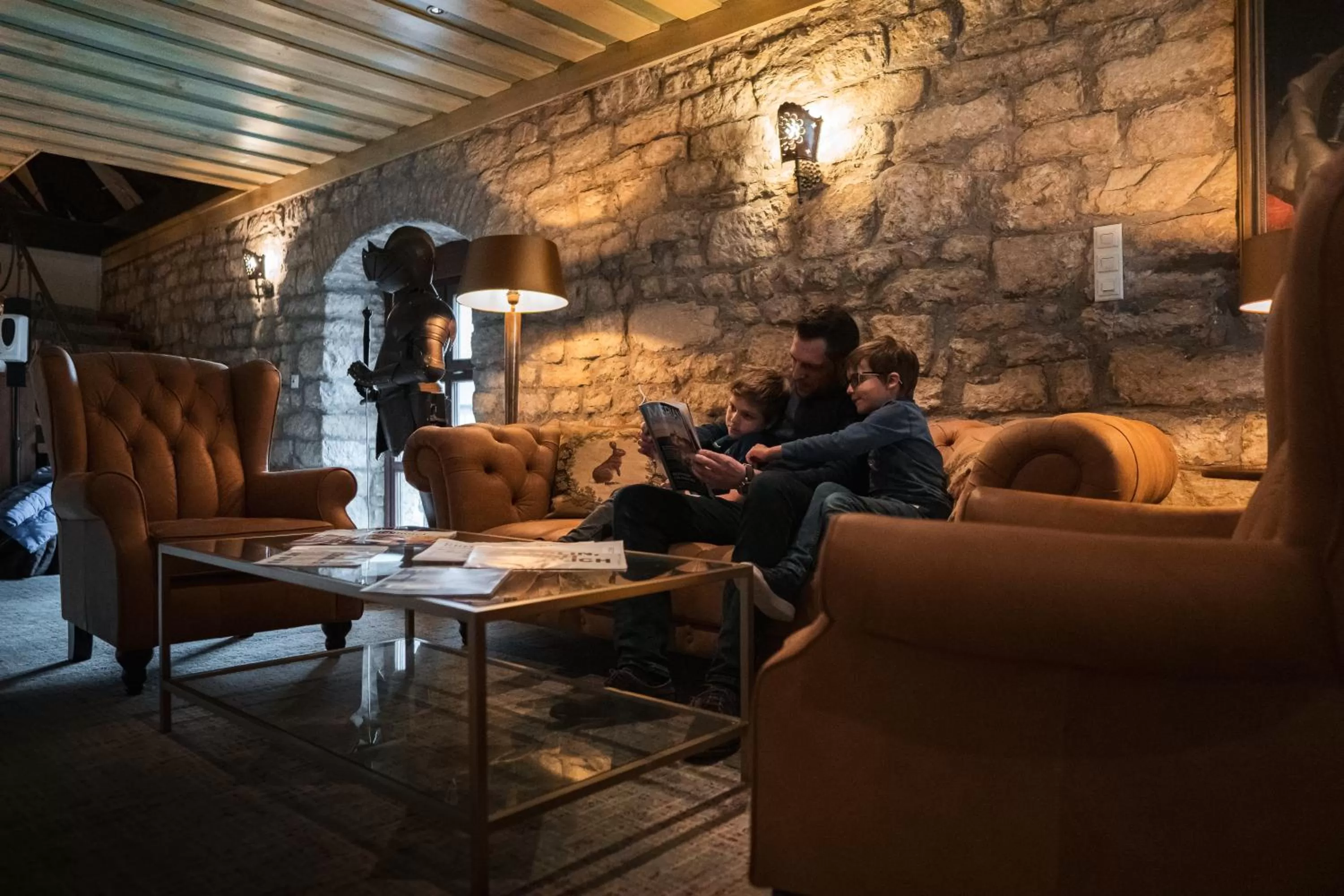 Seating area in Hotel-Restaurant Burg Hornberg