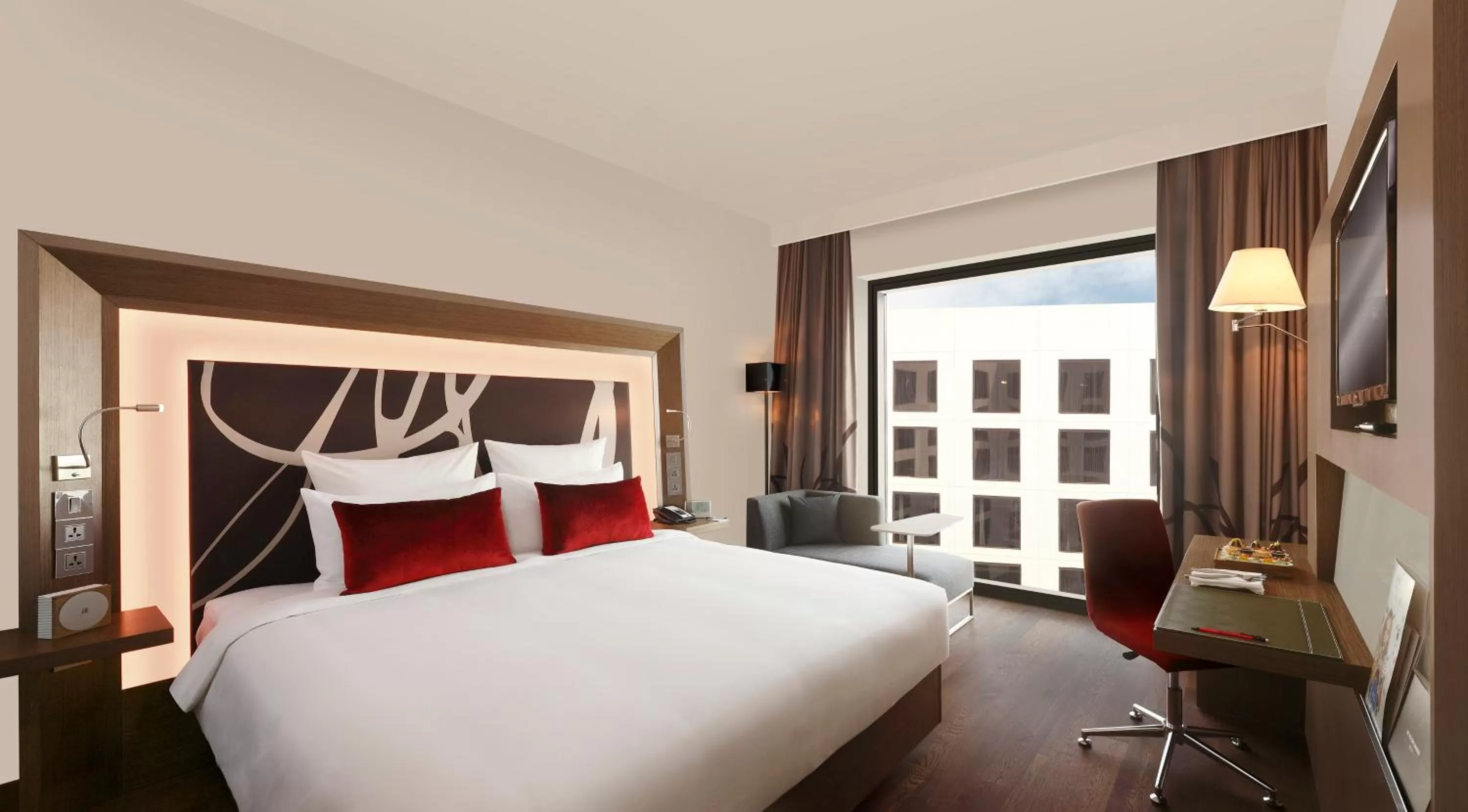 Photo of the whole room, Bed in Novotel New Delhi Aerocity