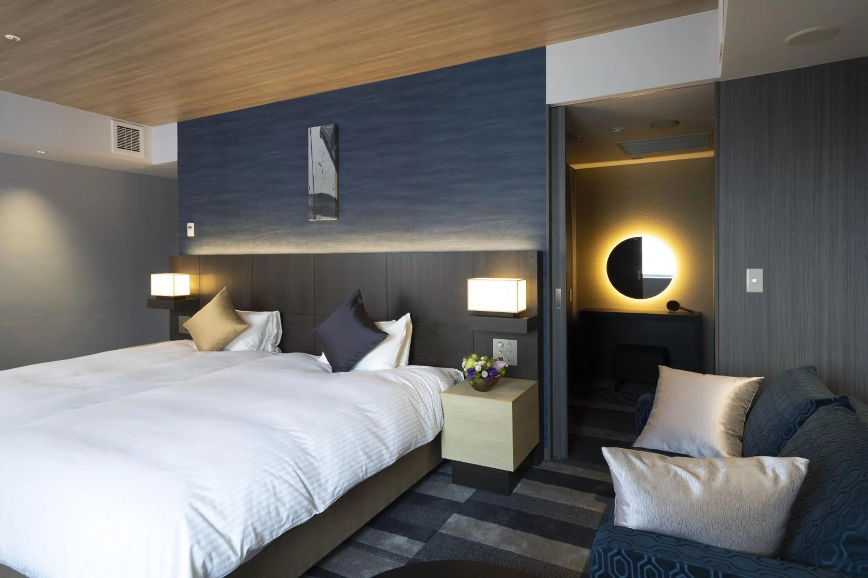 Bed in Kanazawa New Grand Hotel Prestige