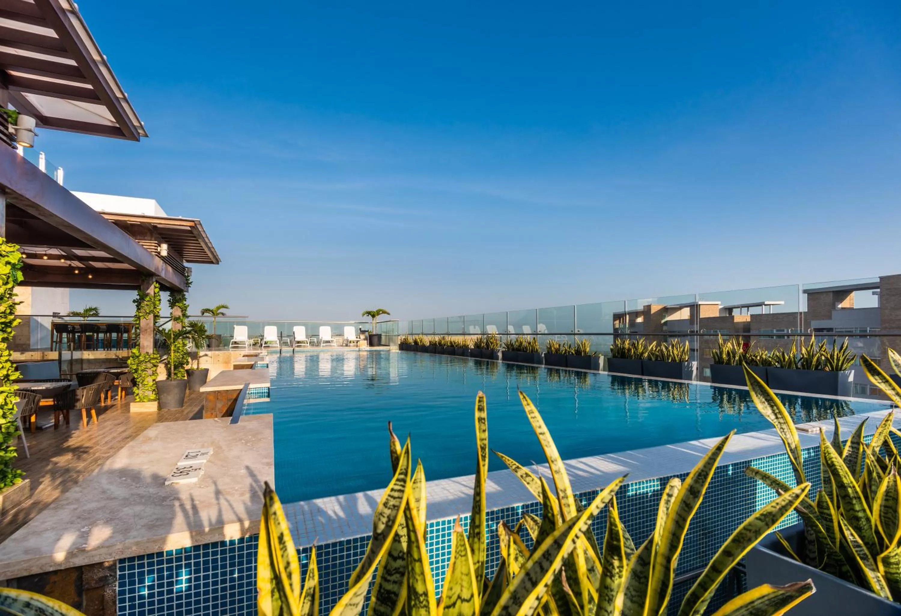 Swimming pool in Crowne Plaza Barranquilla by IHG