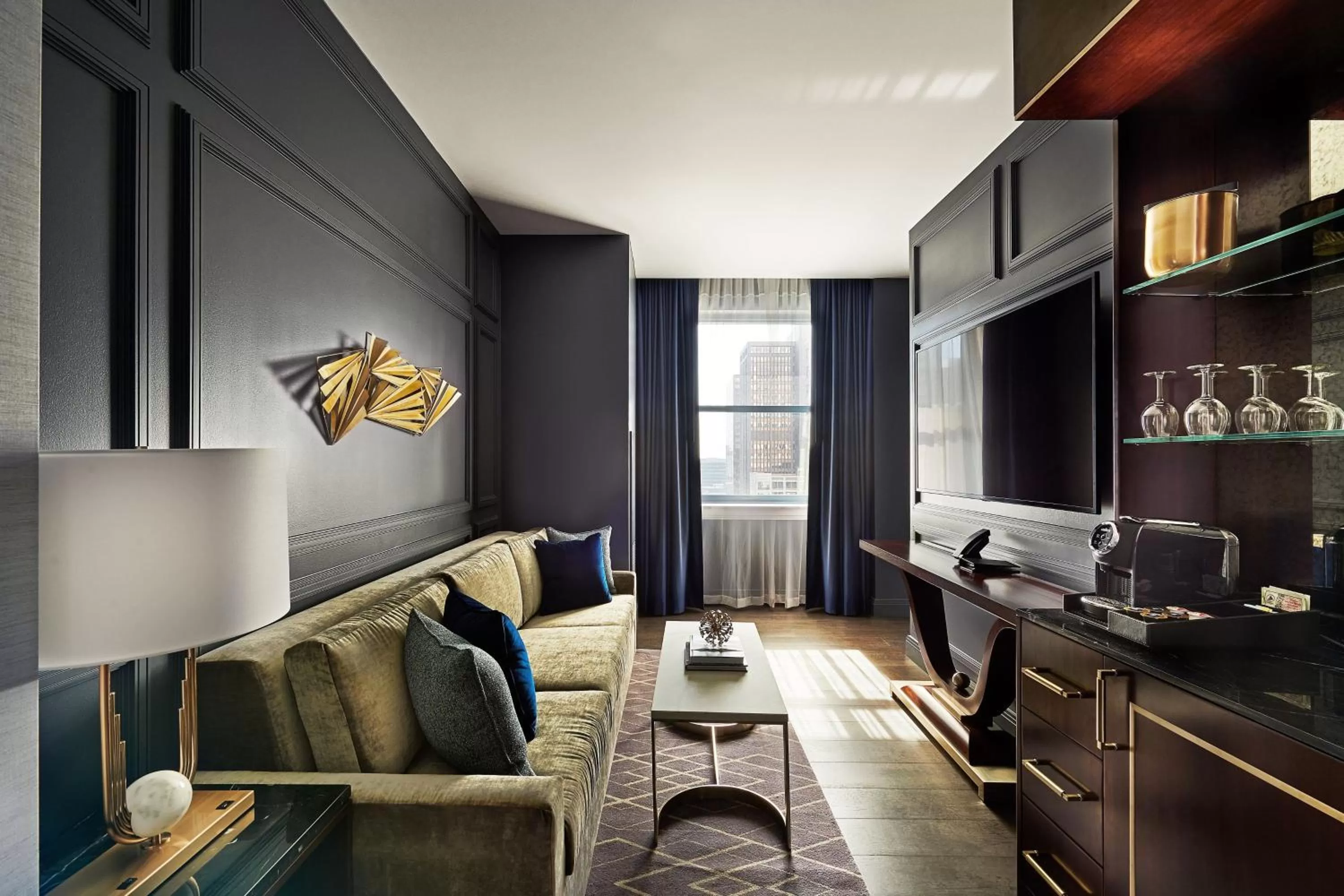 Living room in The LaSalle Chicago, Autograph Collection