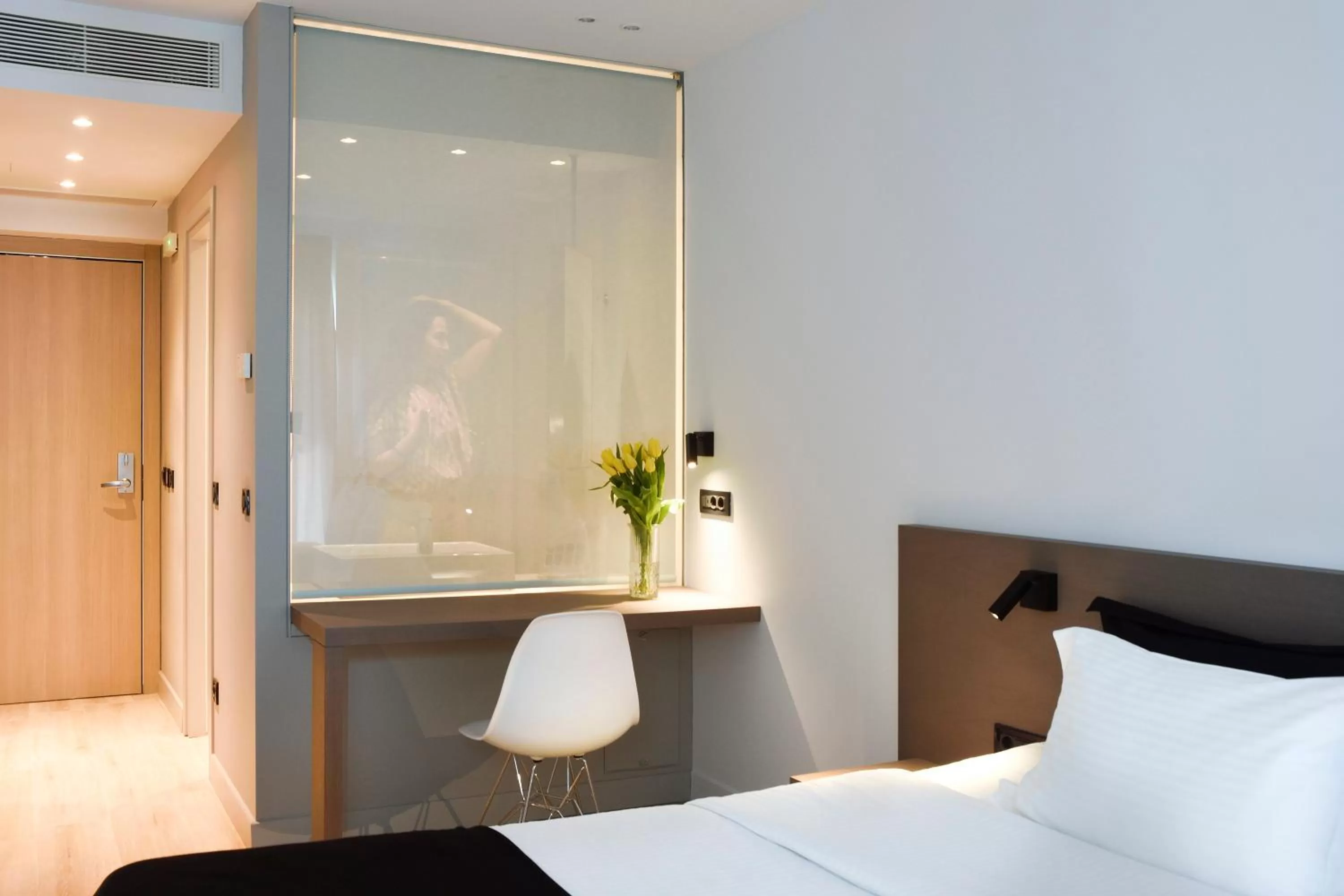 Bathroom, Bed in Poseidon Athens Hotel