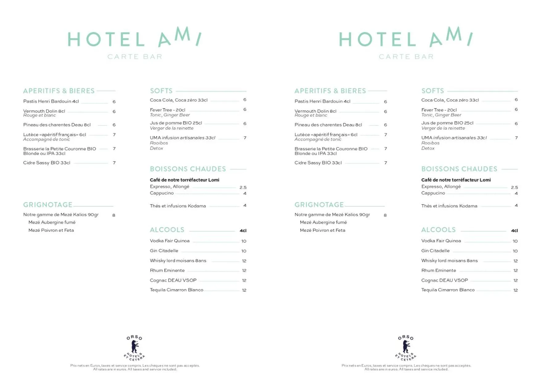 Restaurant/places to eat in Hôtel AMI - Orso Hotels