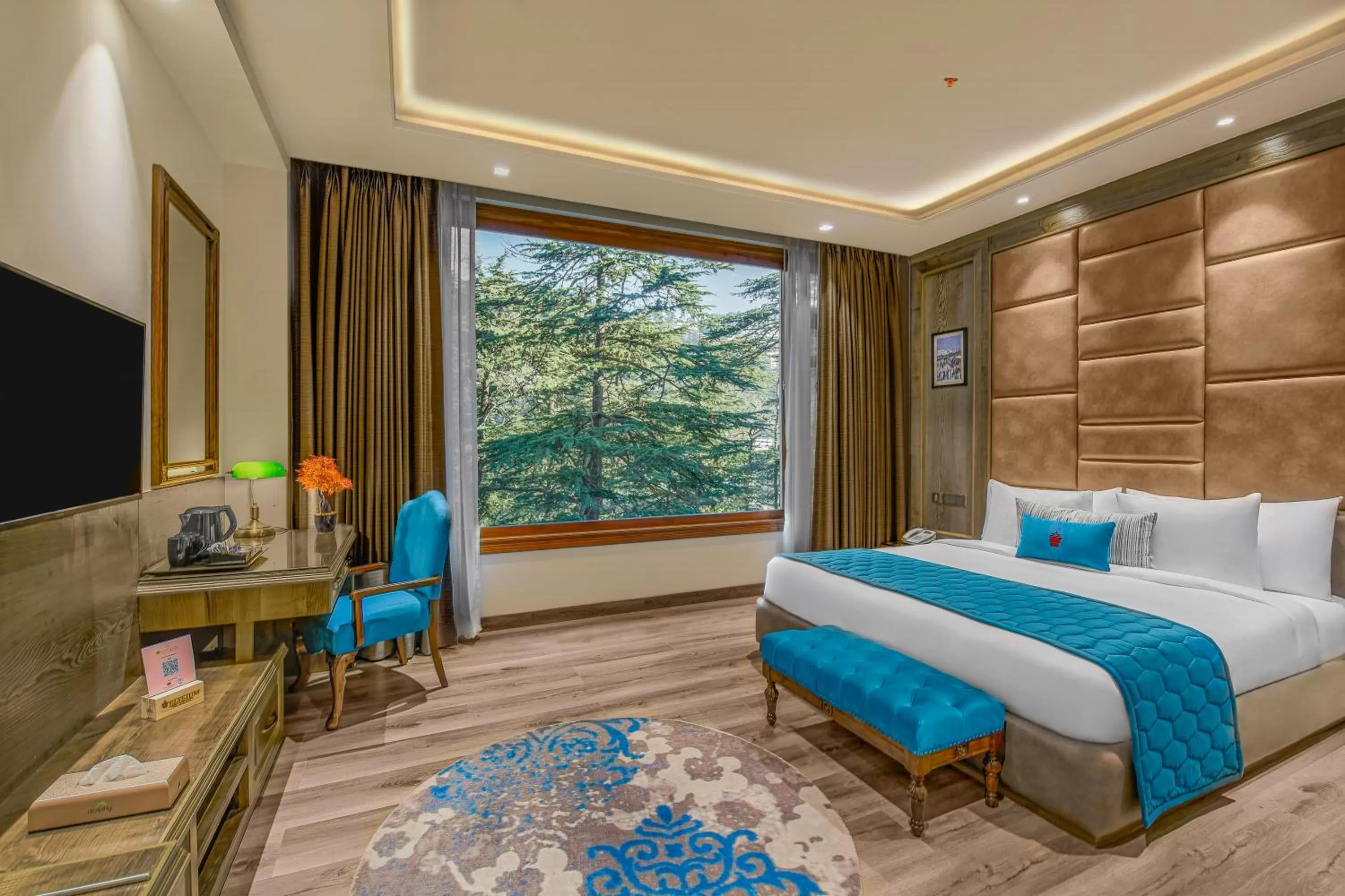 Property building, Bed in WelcomHeritage Elysium Resort & Spa