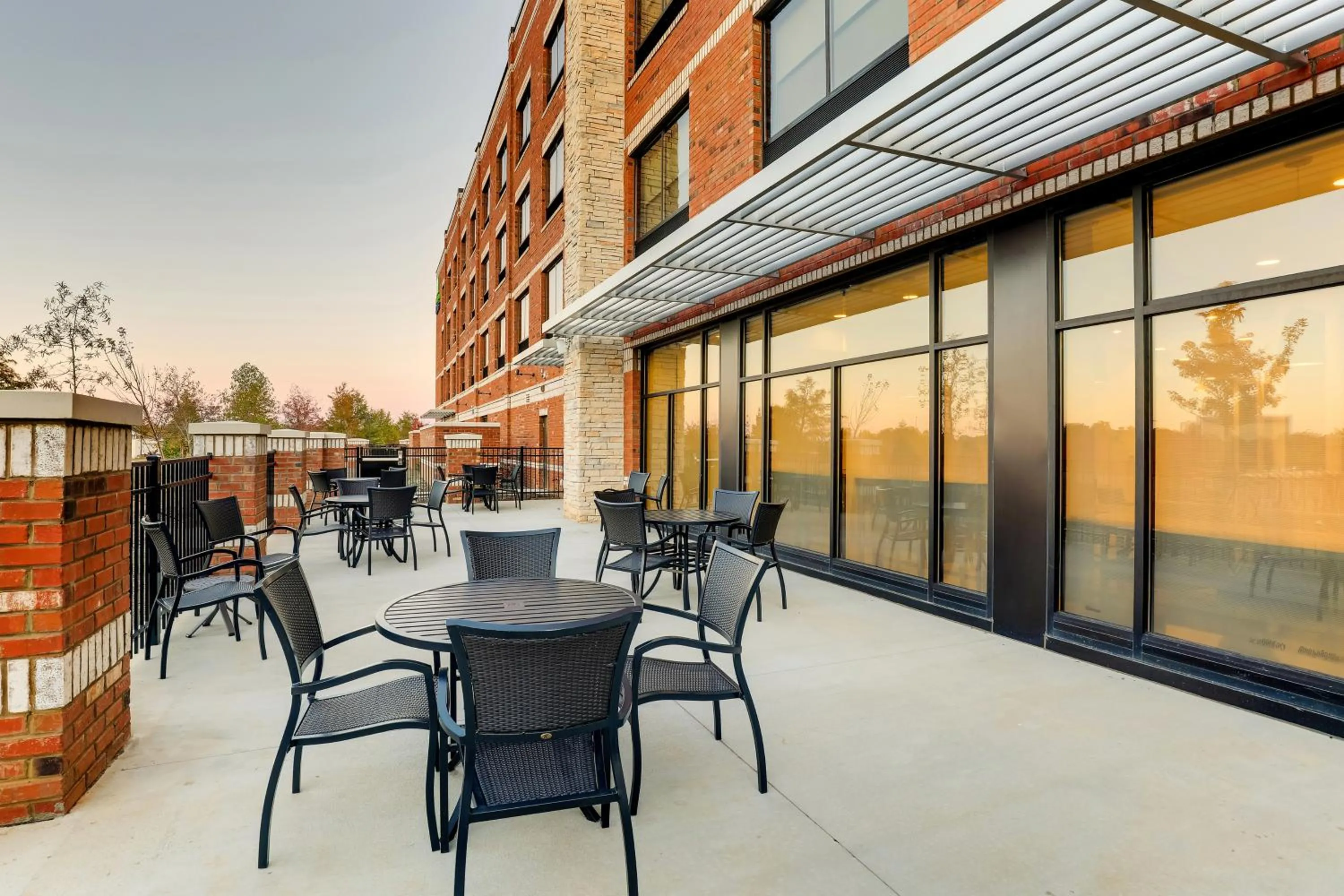 Patio in Holiday Inn Express Holly Springs - Raleigh Area by IHG