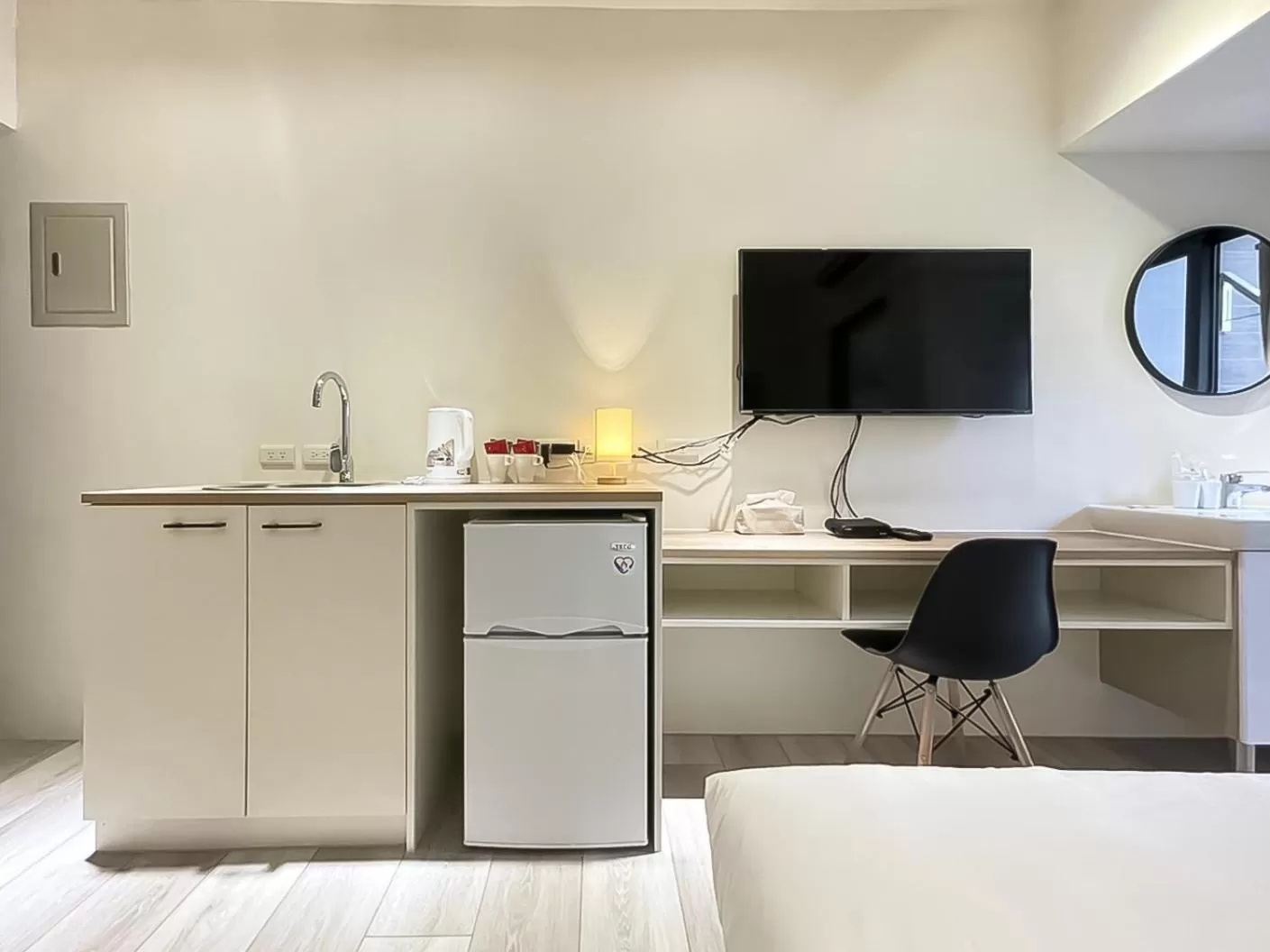 TV/Entertainment Center in 旅行家 Affetto Hostel