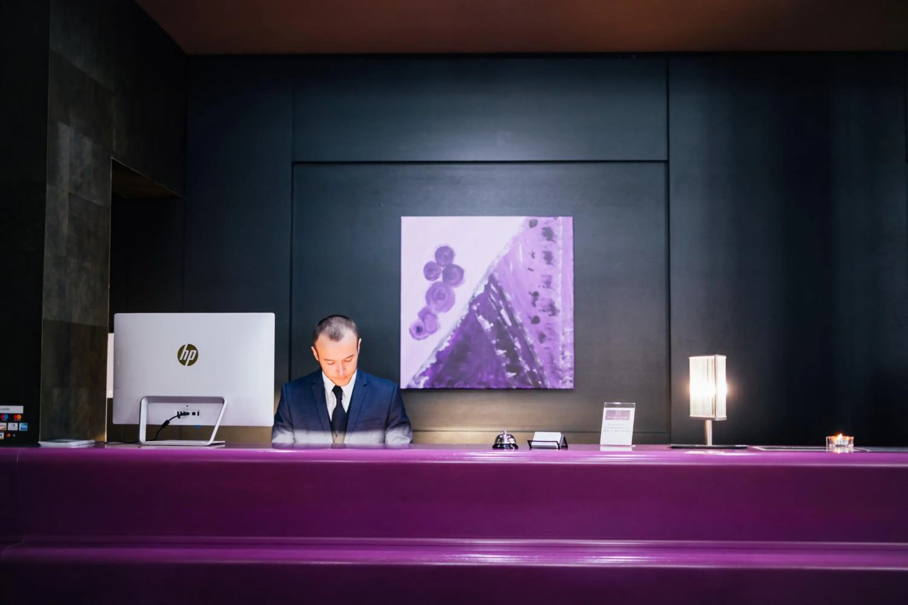 Lobby or reception in Post Hotel Weggis