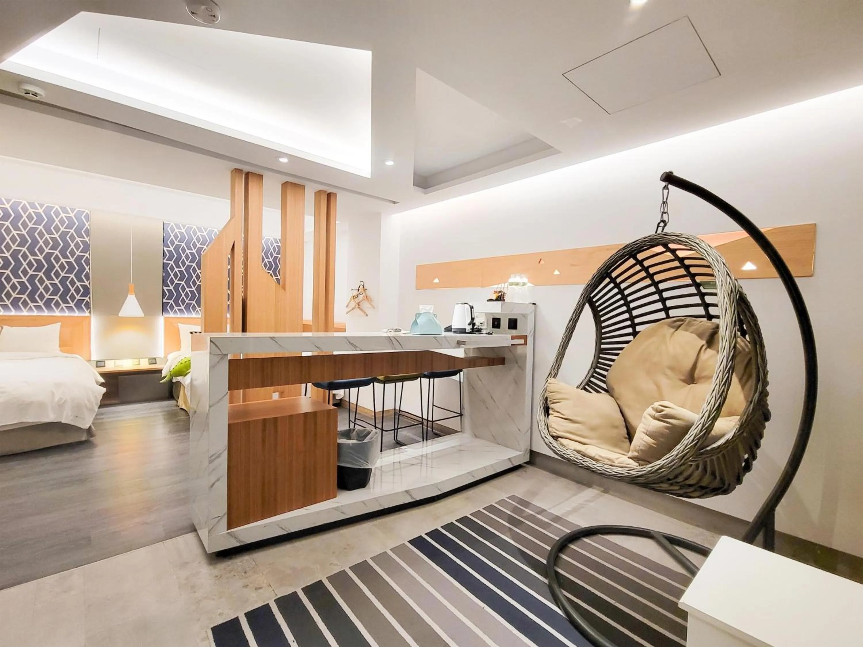 Photo of the whole room, Bed in CHECK inn Taichung Zhongshan