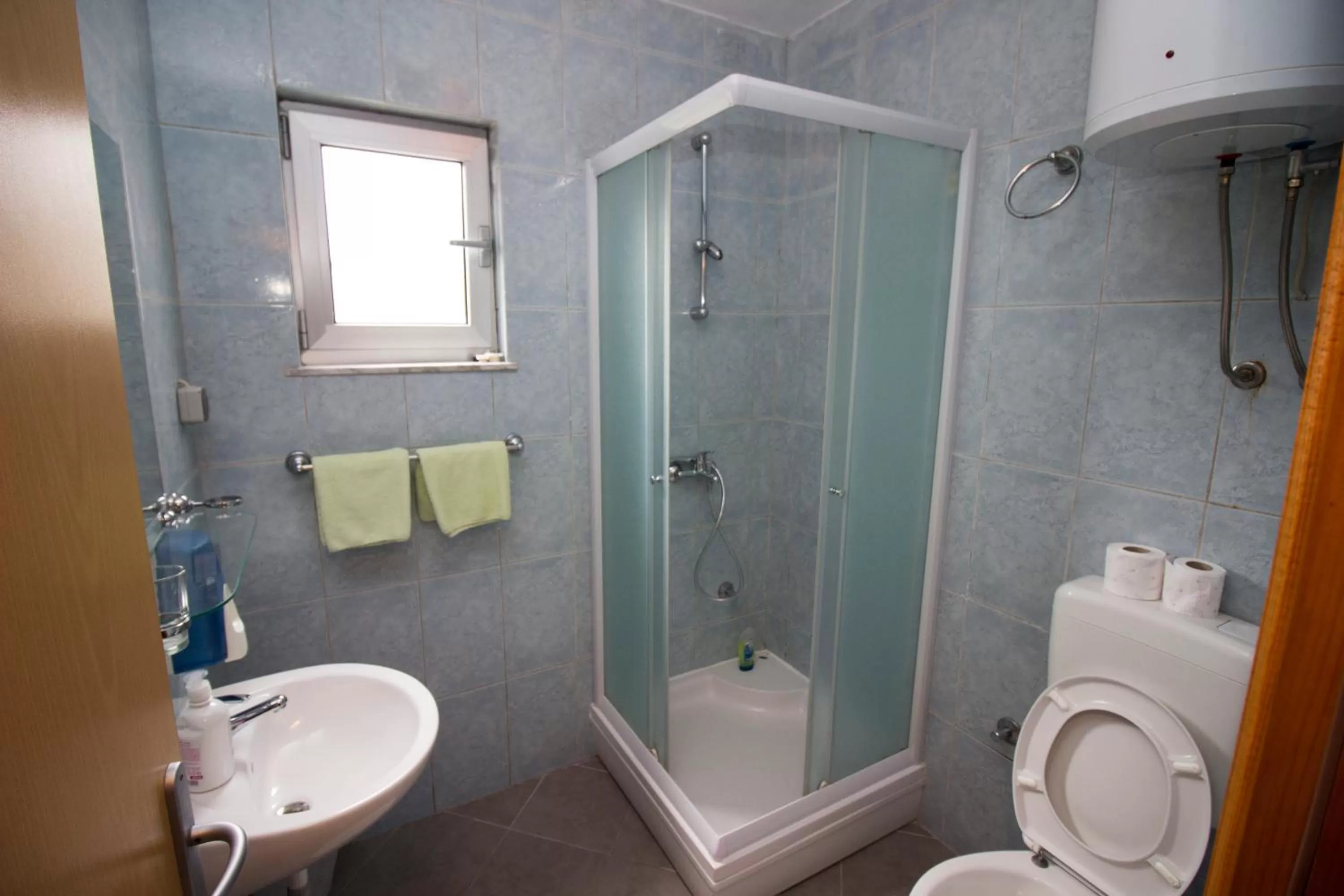 Shower, Bathroom in Hotel & Rooms Lombrelle