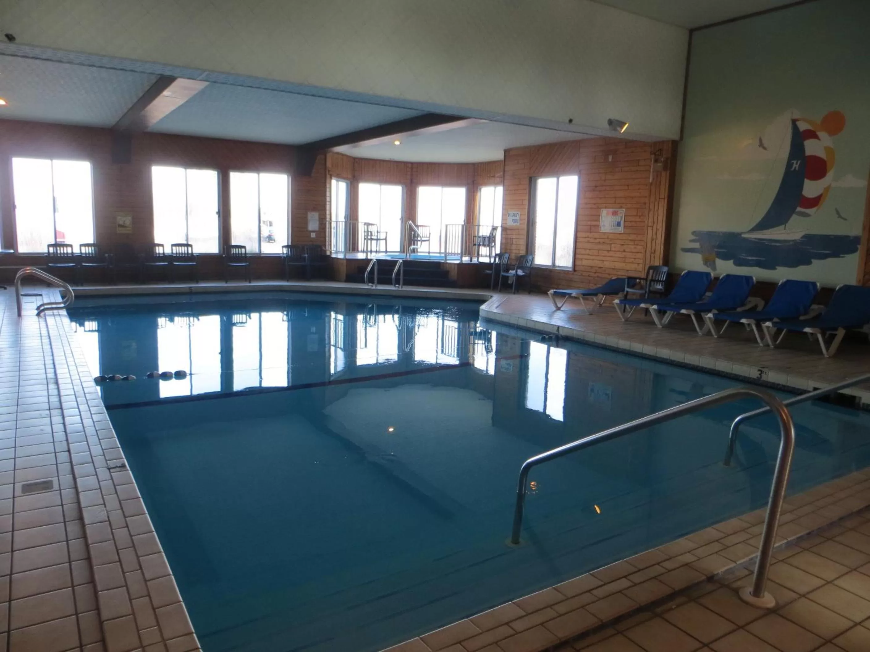 Swimming pool in Ramada by Wyndham Mackinaw City Waterfront