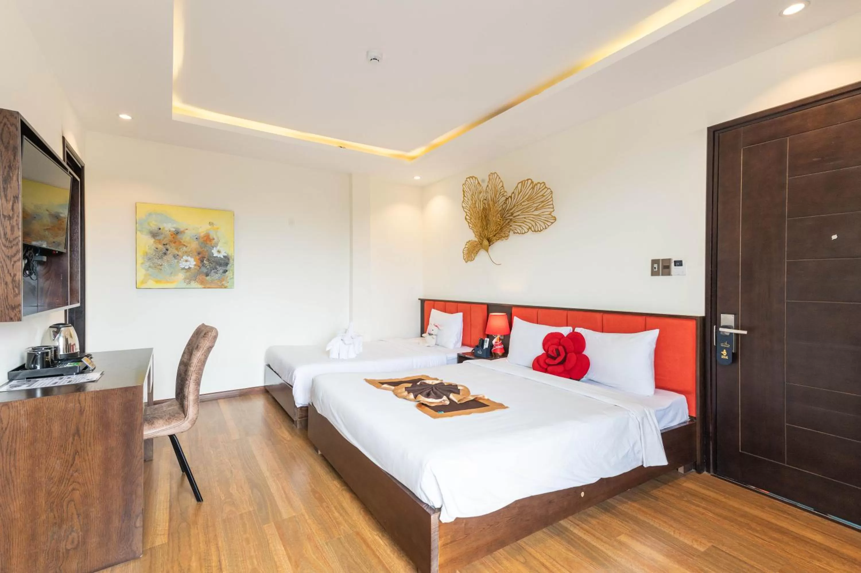 Bed in Hoang Trinh Hotel