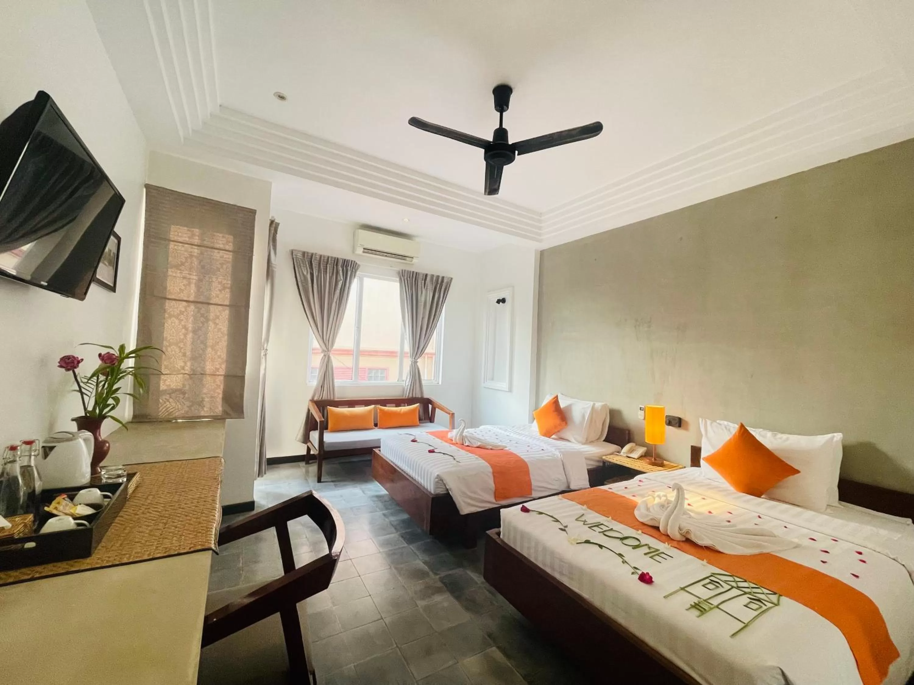 Bedroom, Bed in Boutique Indochine d'Angkor