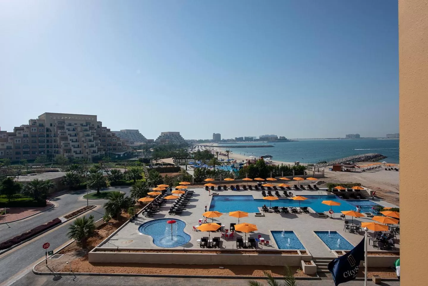 Pool view in City Stay Beach Hotel Apartments - Marjan Island