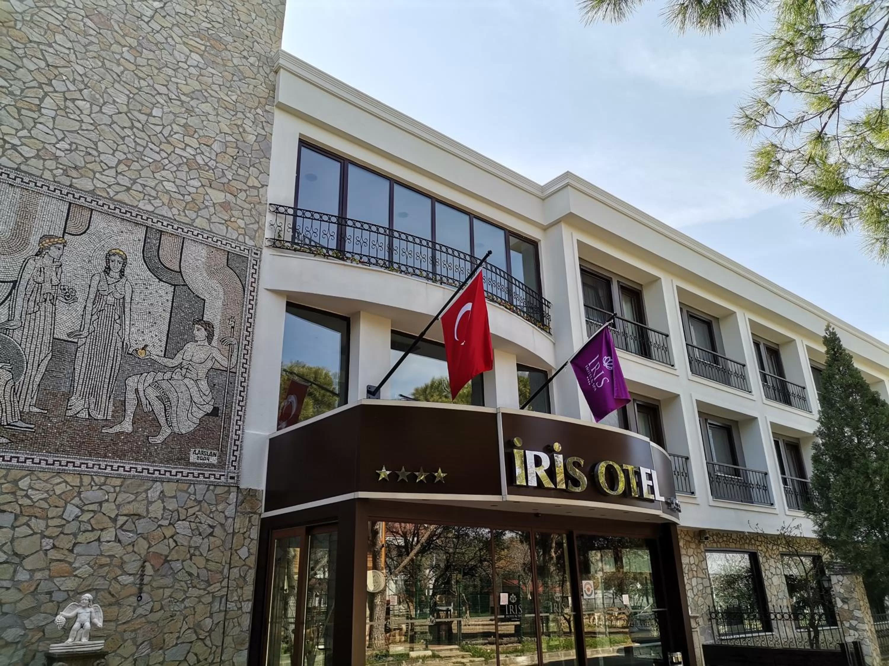 Facade/entrance in Iris Hotel & Spa